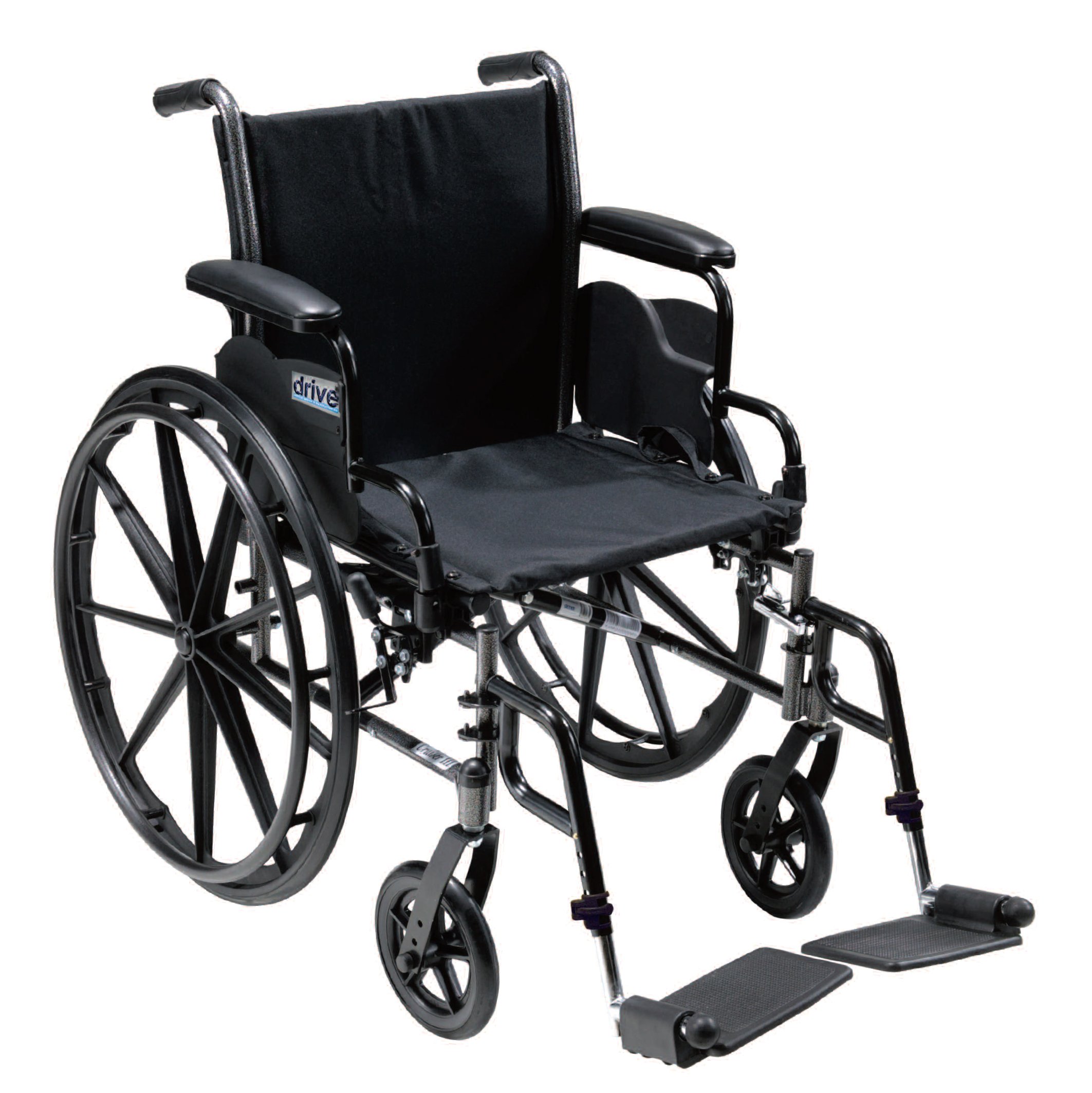 Drive DeVilbiss Healthcare K318DFA-SF - drive™ Cruiser III Lightweight Wheelchair, 18-inch Seat Width - 1/Each