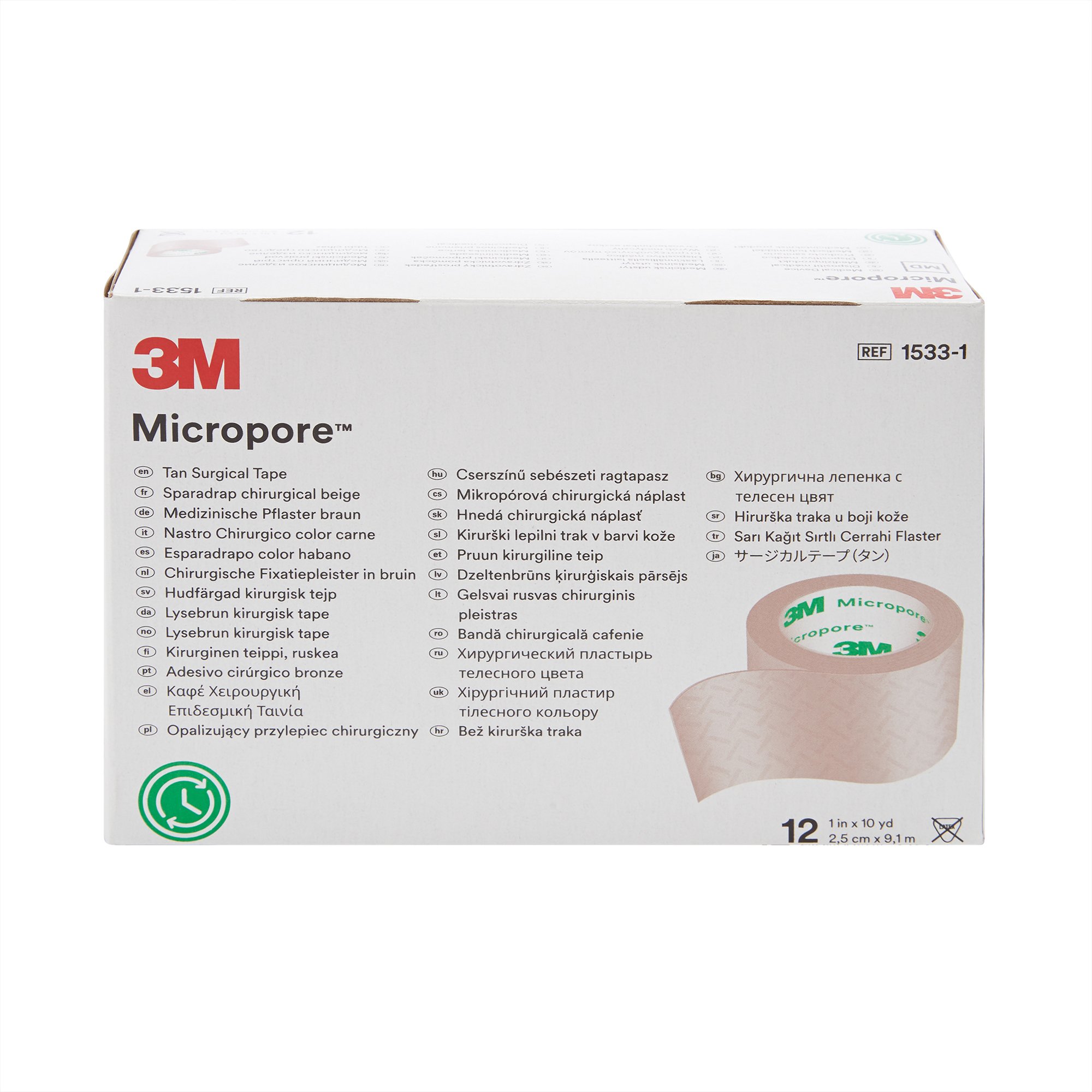 Solventum Corporation - 1533-1 3M™ Micropore™ Paper Medical Tape
