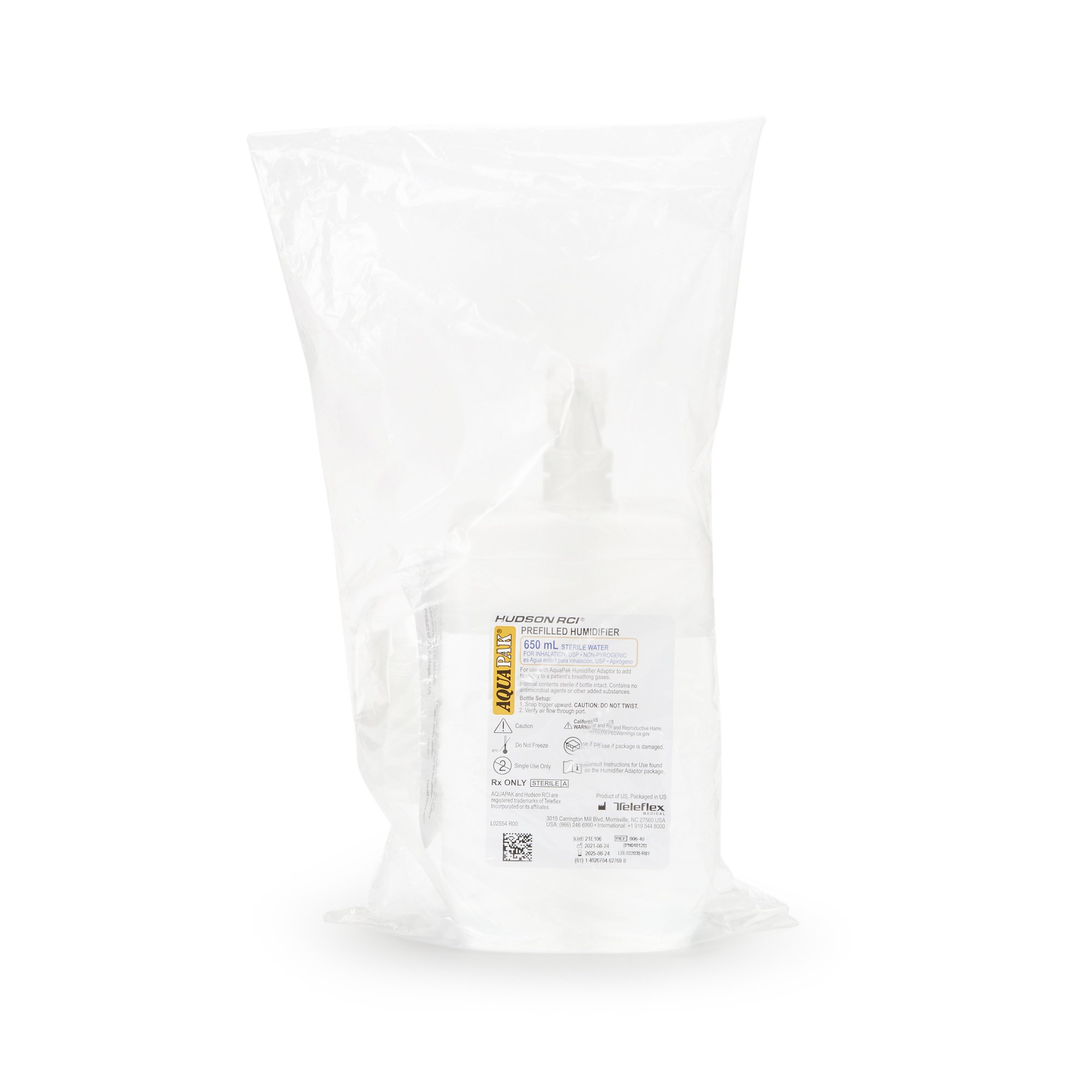 Medline - HUD00640 Aquapak® Prefilled Bubble Humidifier Kit