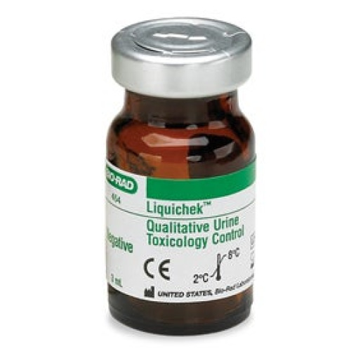 Bio-Rad Laboratories - 454 Urine Chemistry Control Liquichek™ Urine Toxicology Assays Negative Level 6 X 3 mL