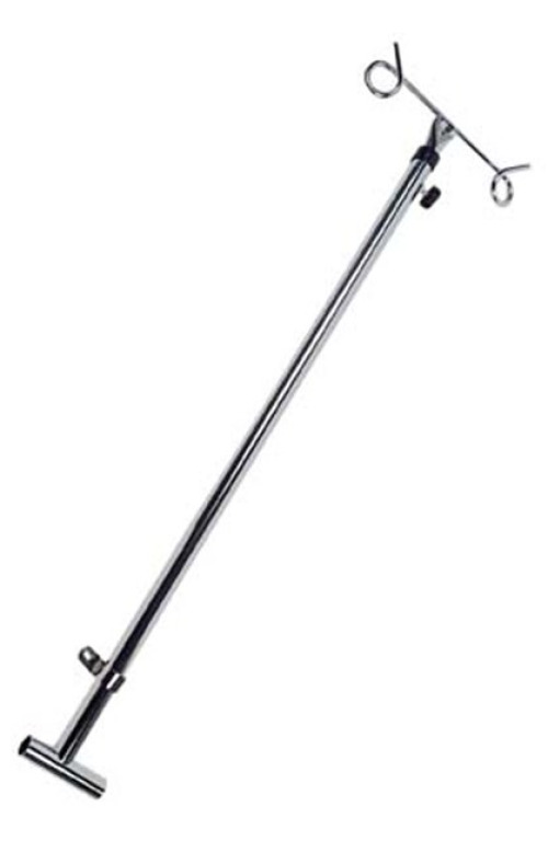 Drive DeVilbiss Healthcare STDS820 - drive™ Telescoping Steel IV Pole for use with Wheelchair, 11 x 41½ Inch - 1/Each