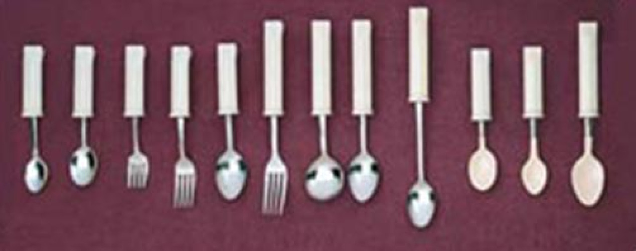 Performance Health - 081003722 Youth Spoon General Purpose White Plastic-Coated / Stainless Steel