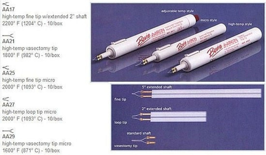Aspen Surgical (Symmetry) - AA17 Surgical Cautery Fine Tip High Temperature
