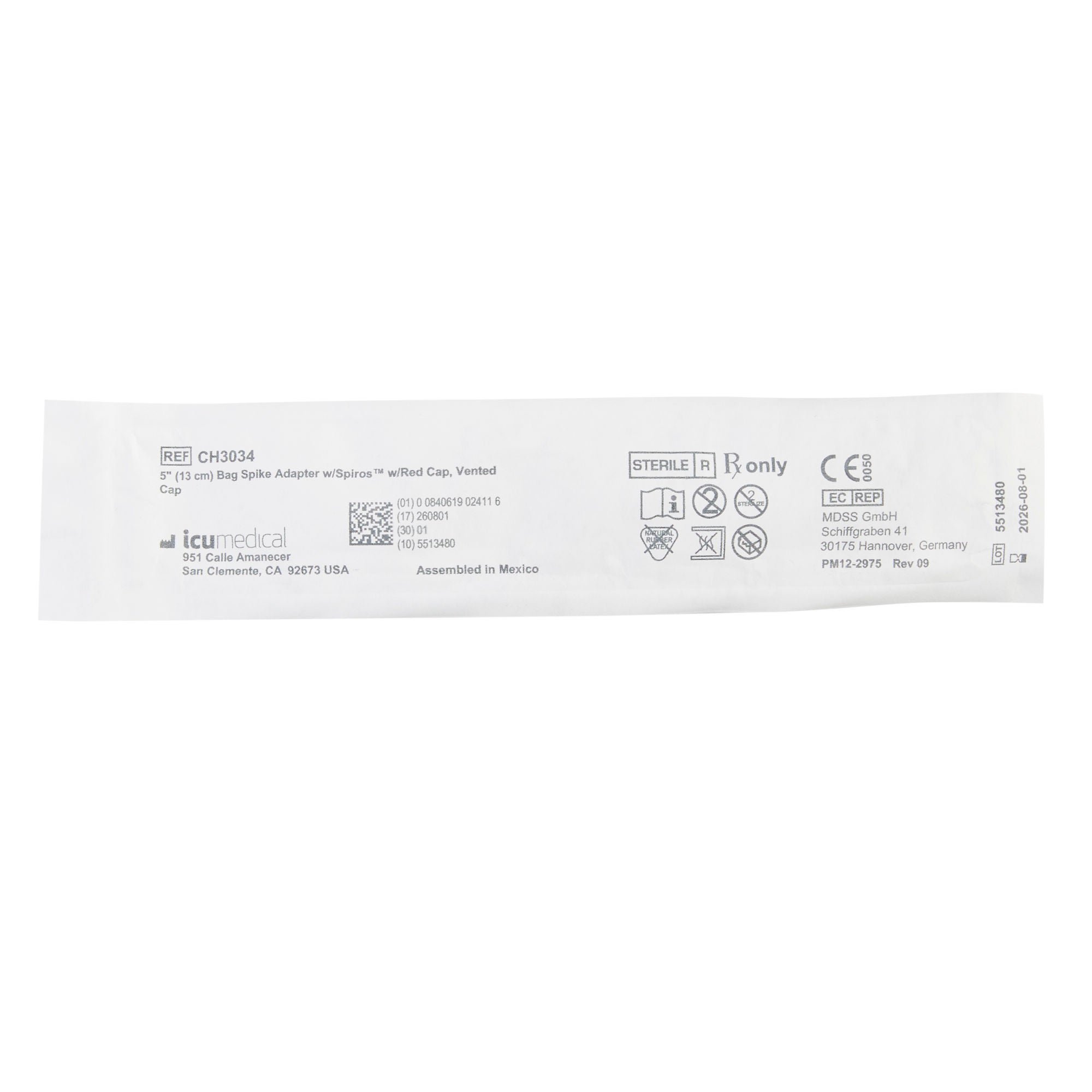 ICU Medical - CH3034 Bag Spike Adapter