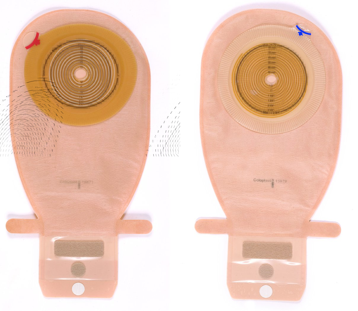 Coloplast 14512 - Assura® Convex Light 1-Piece Transparent Ostomy Pouch, 15 – 43mm Stomas - 10/Box