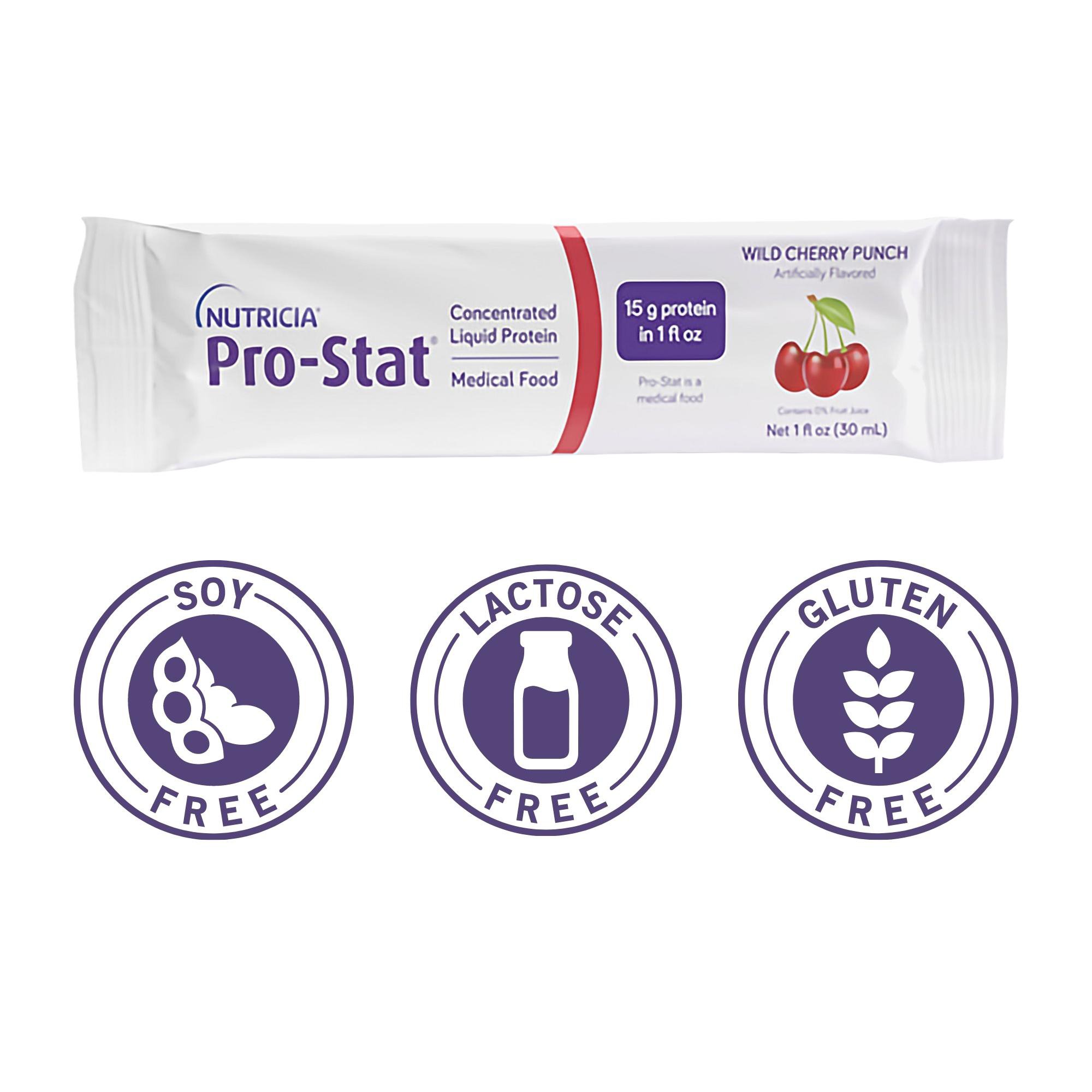 Nutricia North America 78395 - Pro-Stat® Wild Cherry Punch Concentrated Liquid Protein Medical Food - 1/Each, 96/Case