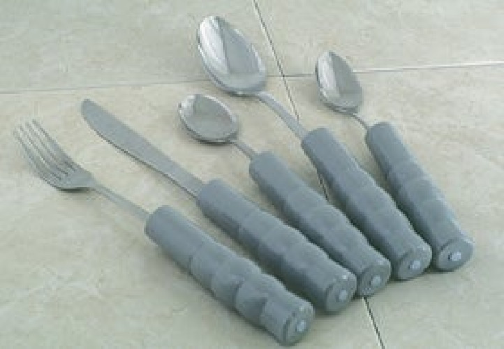Alimed - 2970011210 Fork Weighted Handle Flatware Weighted Gray Stainless Steel
