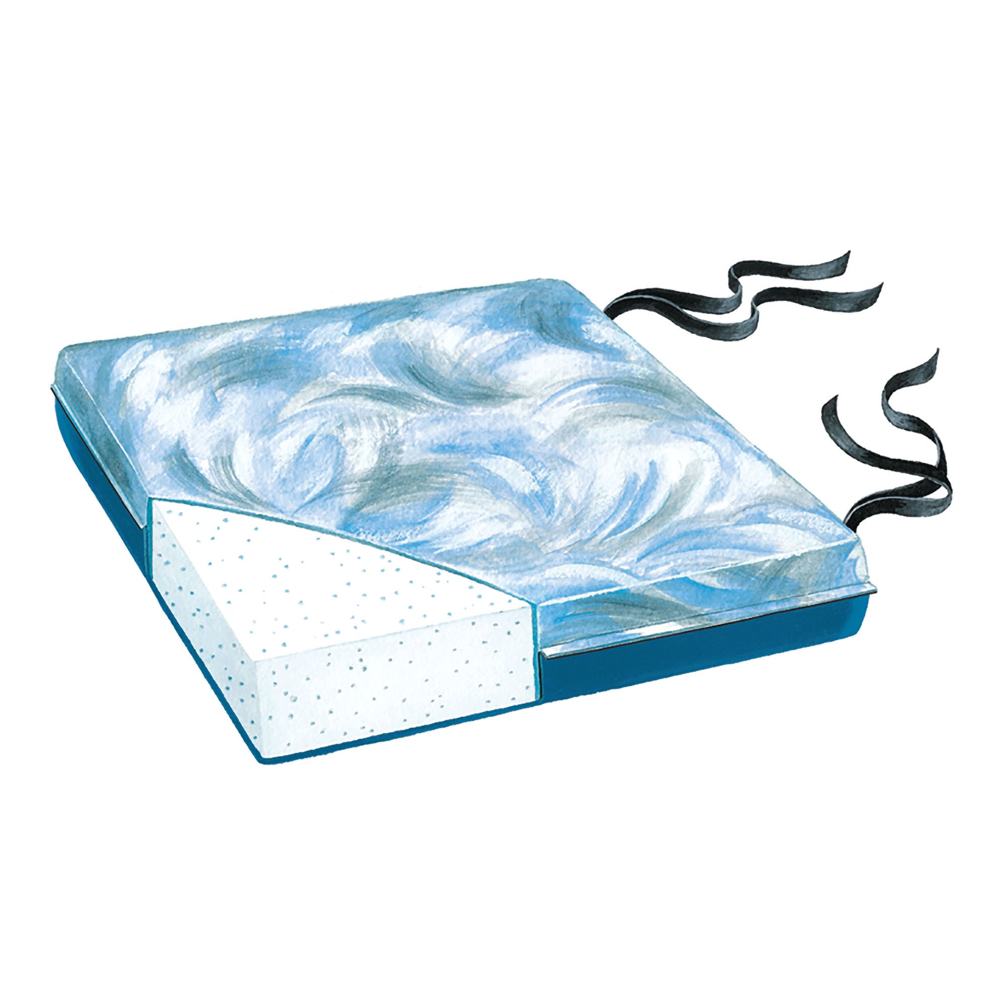 Skil-Care - 751188 Seat Cushion Sittin' Pretty™ Comfort 18 W X 16 L X 2 D Inch Foam