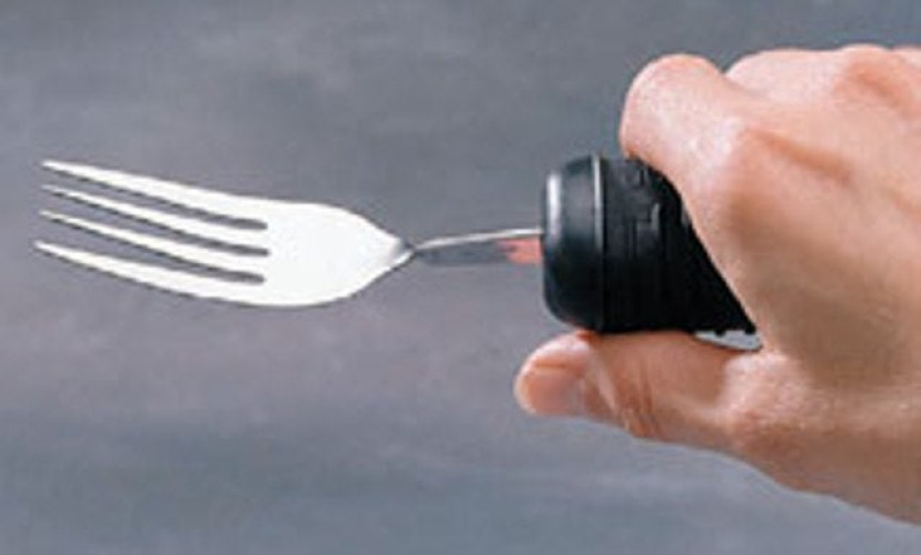 Performance Health - 081153352 Fork Sure Grip™ Weighted Black Stainless Steel