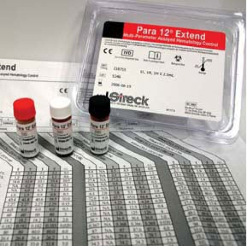 Streck Laboratories - 218770 Hematology Control Set Para 12® Extend Low Level / Normal Level / High Level 18 X 4.5 mL