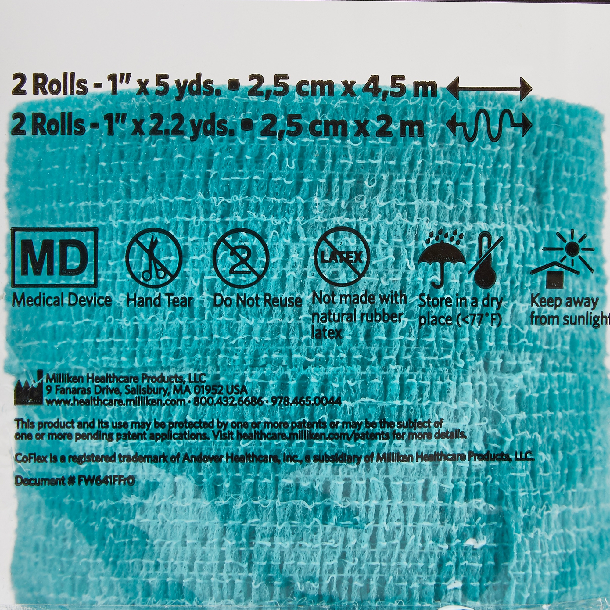 Andover Healthcare Inc - 5100RB-030 CoFlex® NL Self-adherent Closure Cohesive Bandage