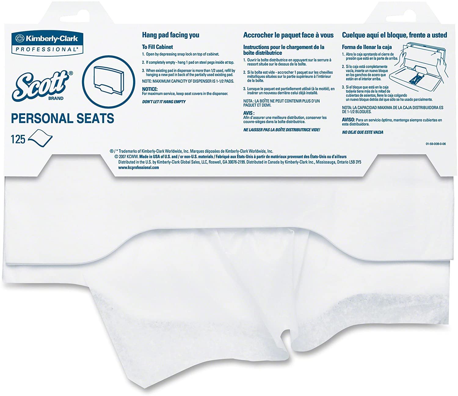 Kimberly Clark - 07410 Scott® Toilet Seat Cover