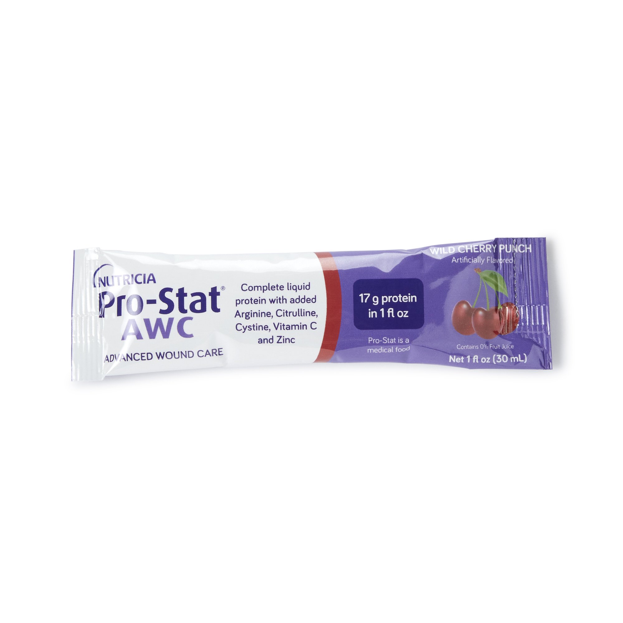 Nutricia North America - 78398 Pro-Stat® AWC Wild Cherry Punch Complete Liquid Protein