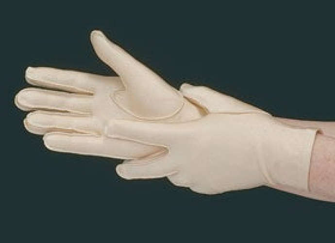 Alimed - 2970003811 Compression Glove SafariLand Gentle Compression Full-Finger Medium Wrist Length Left Hand
