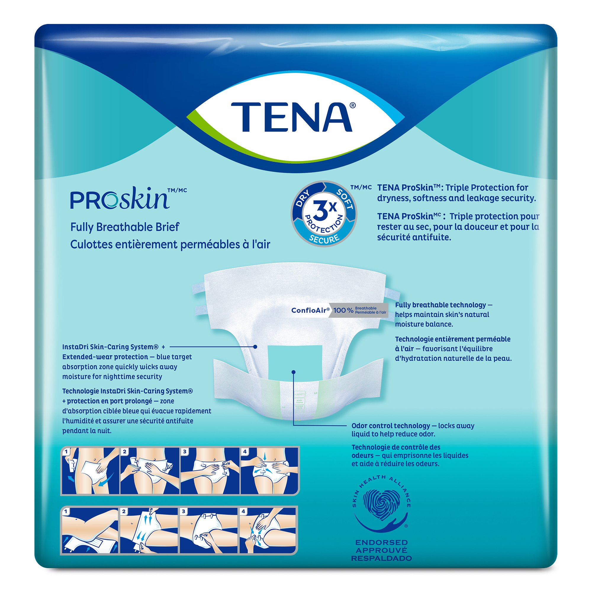 Essity HMS North America Inc - 68011 Tena Super Adult Heavy-Absorbent Incontinence Brief