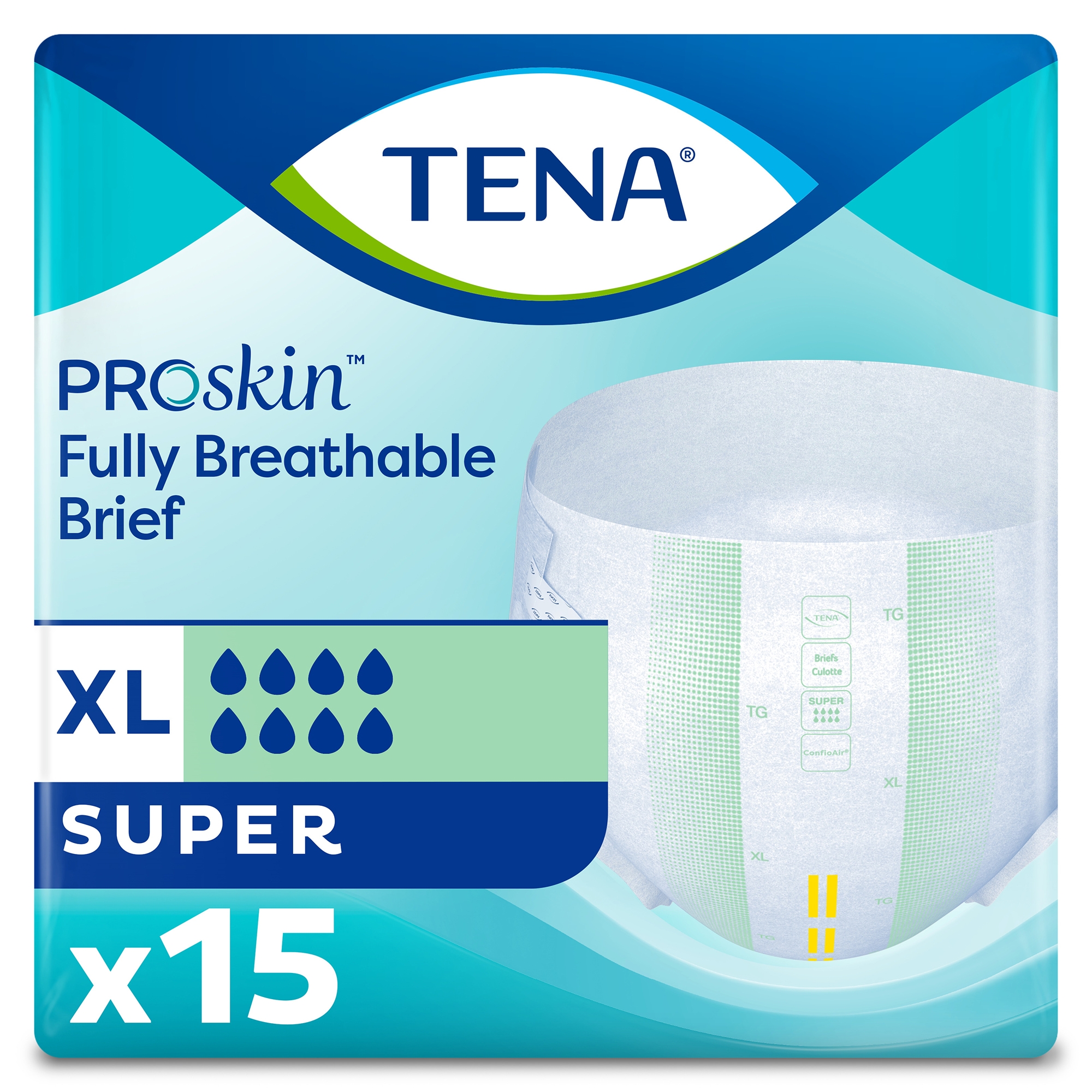 Essity HMS North America Inc - 68011 Tena Super Adult Heavy-Absorbent Incontinence Brief