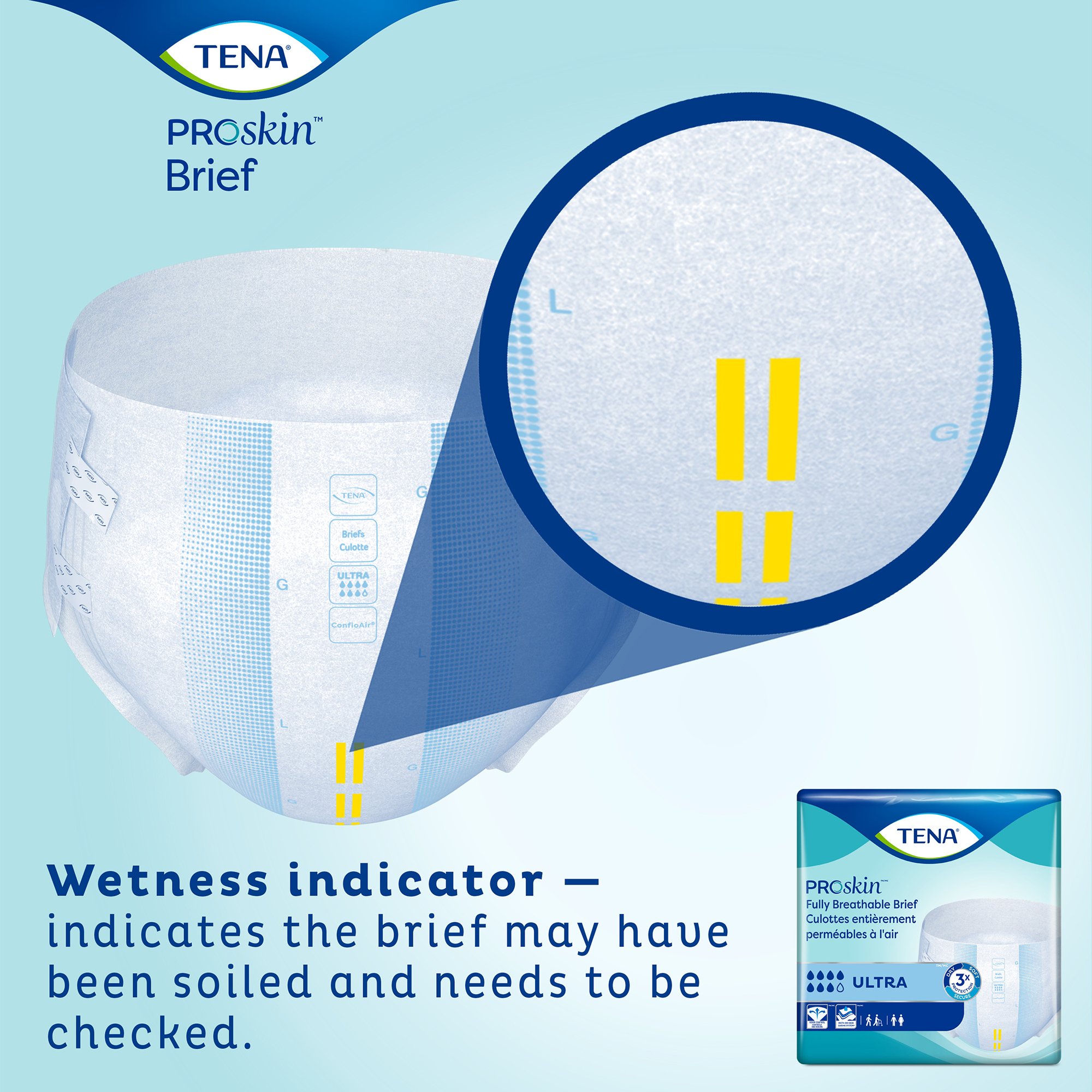 Essity HMS North America Inc 68010 - Tena® ProSkin™ Ultra Incontinence Brief, Extra Large - 15/Bag, 60/Case