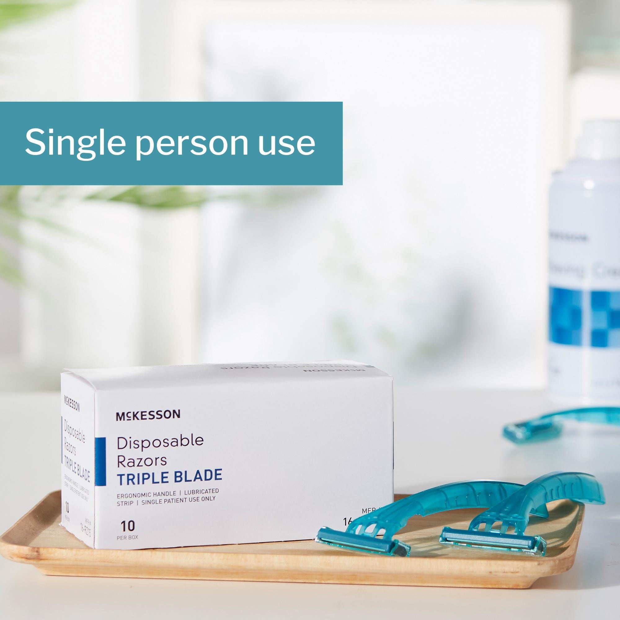 McKesson Brand - 16-RZ15 McKesson Triple Blade Disposable Razors