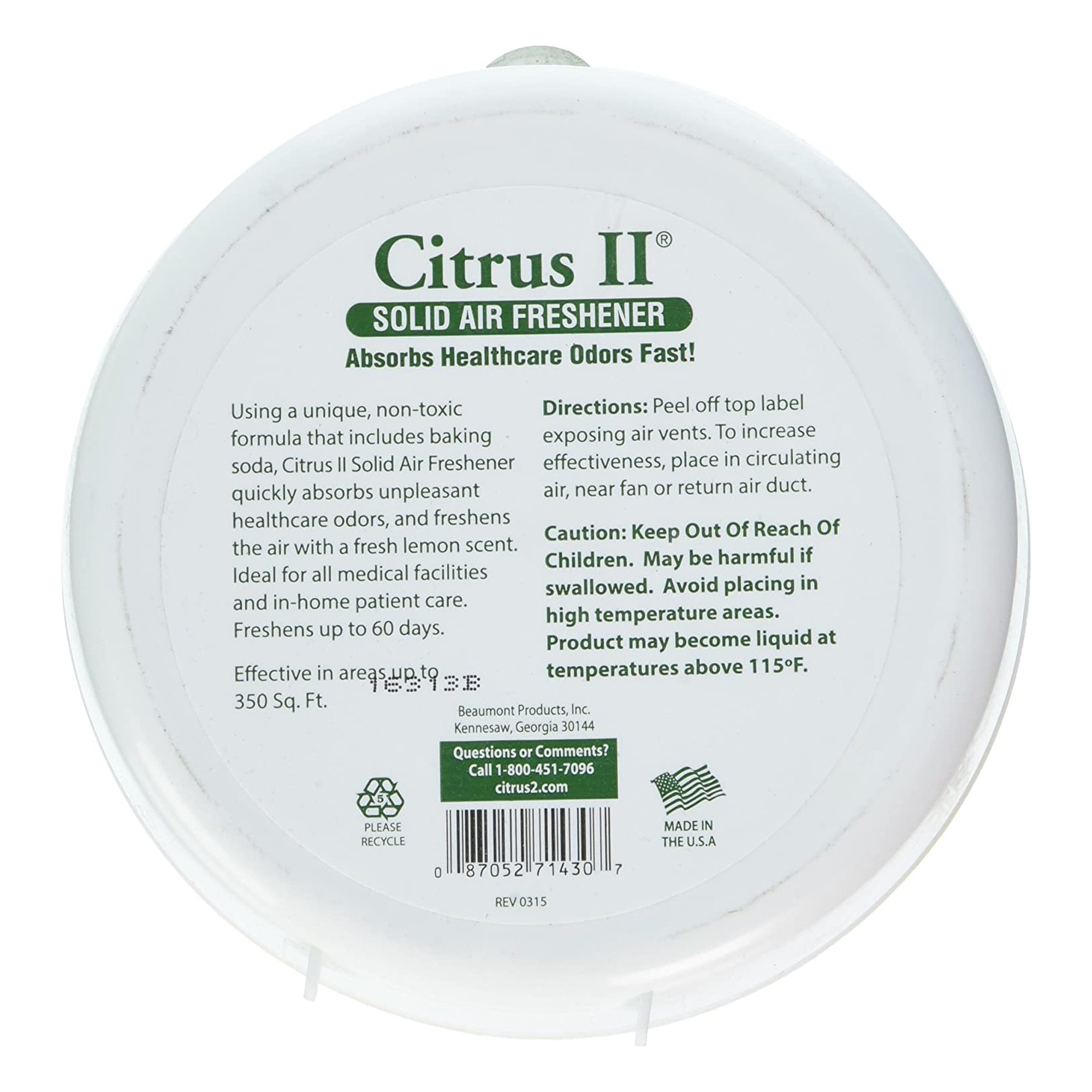 Beaumont Products - 636471430 Citrus II® Solid Air Freshener