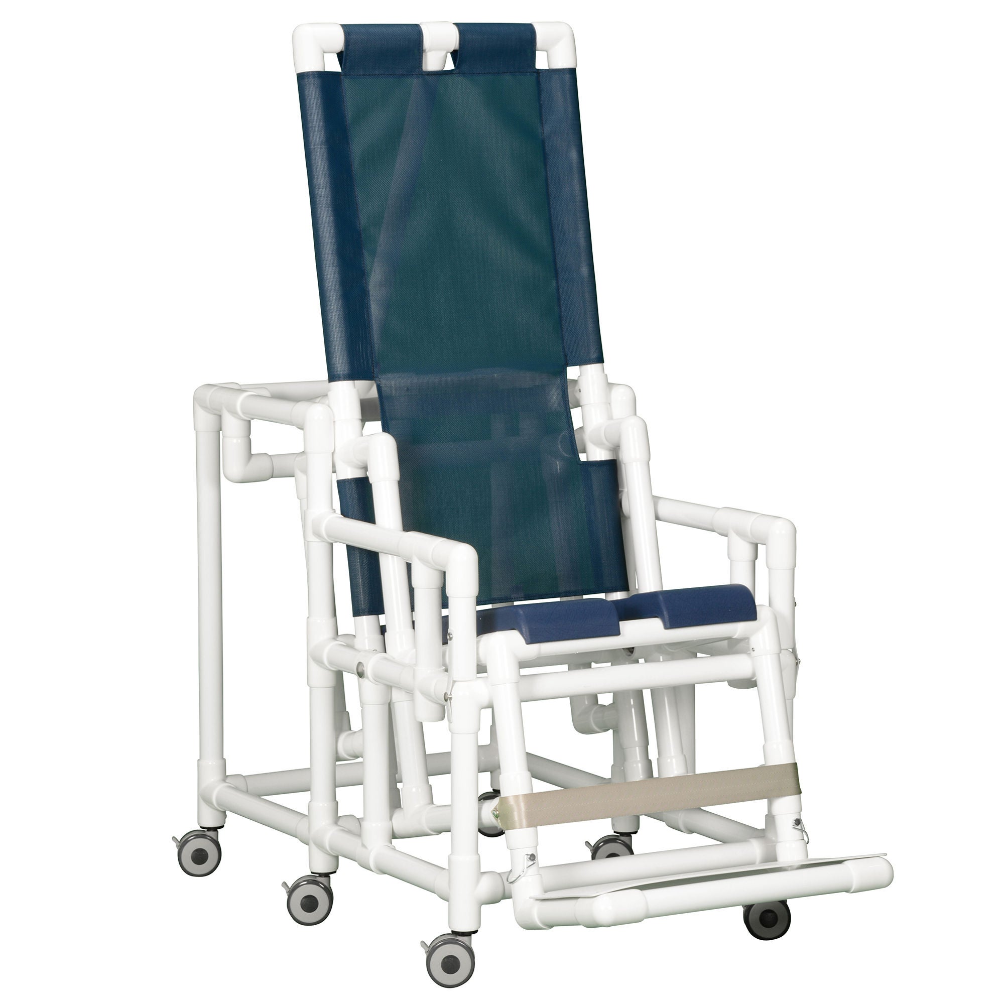 IPU - TSC001 N Shower Chair ipu® Fixed Arms PVC Frame Mesh Backrest 25-1/2 Inch Seat Width 300 lbs. Weight Capacity