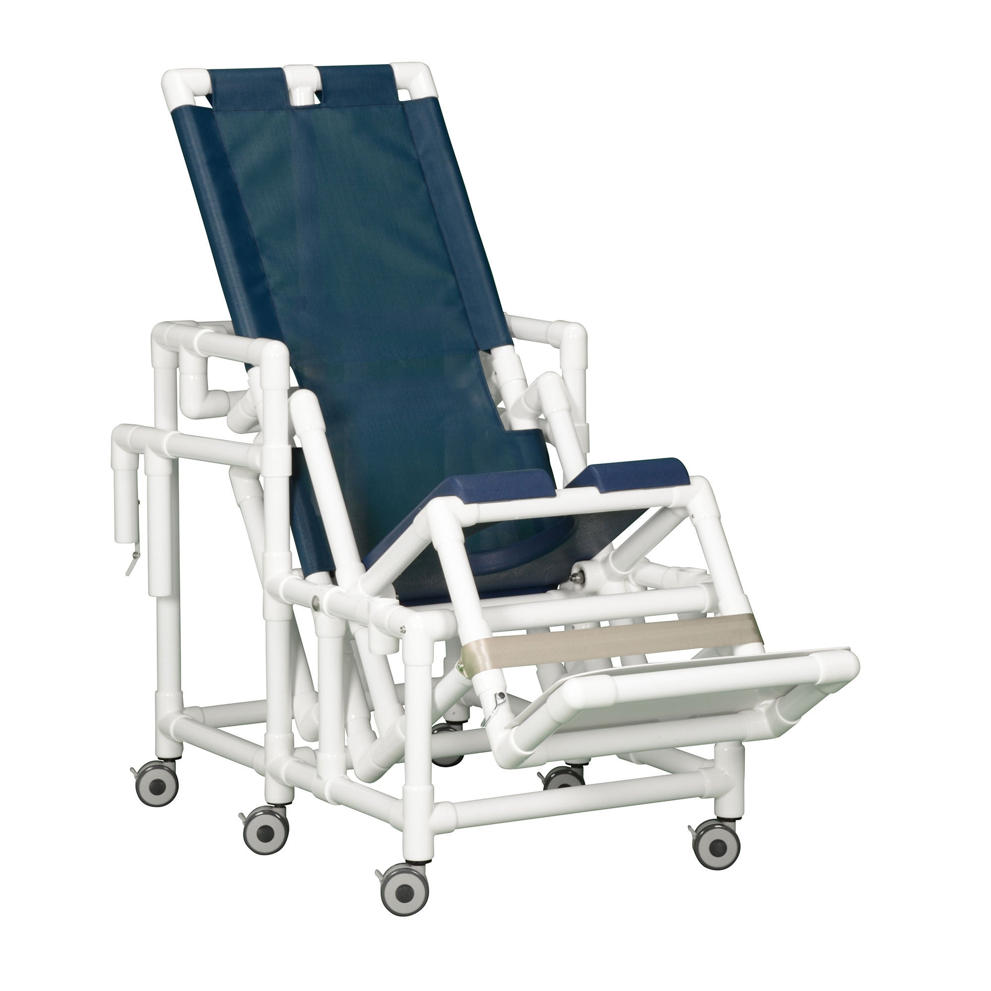 IPU - TSC001 N Shower Chair ipu® Fixed Arms PVC Frame Mesh Backrest 25-1/2 Inch Seat Width 300 lbs. Weight Capacity