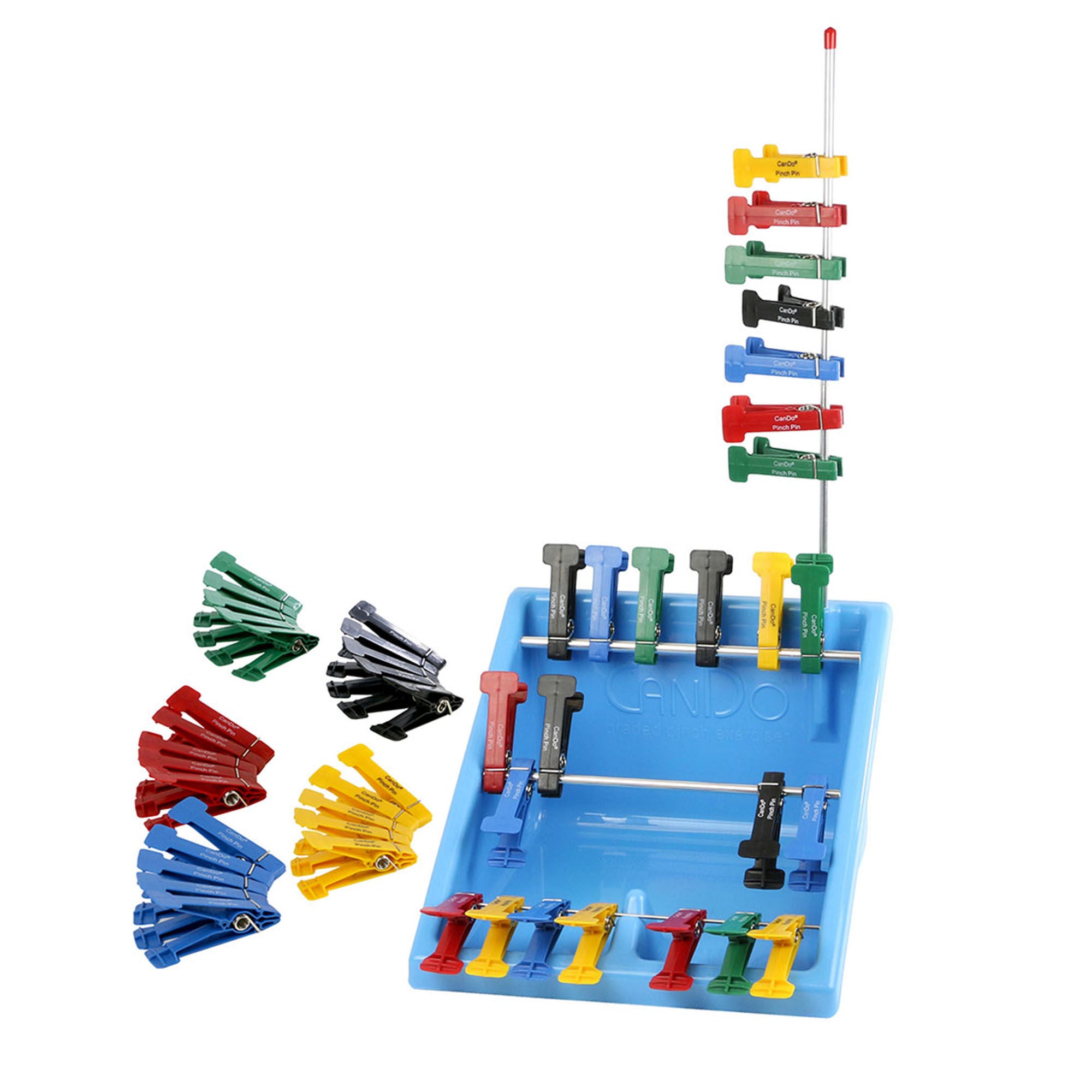 Fabrication Enterprises - 10-0840 Finger Pinch Exerciser Assorted Colors Varied Range