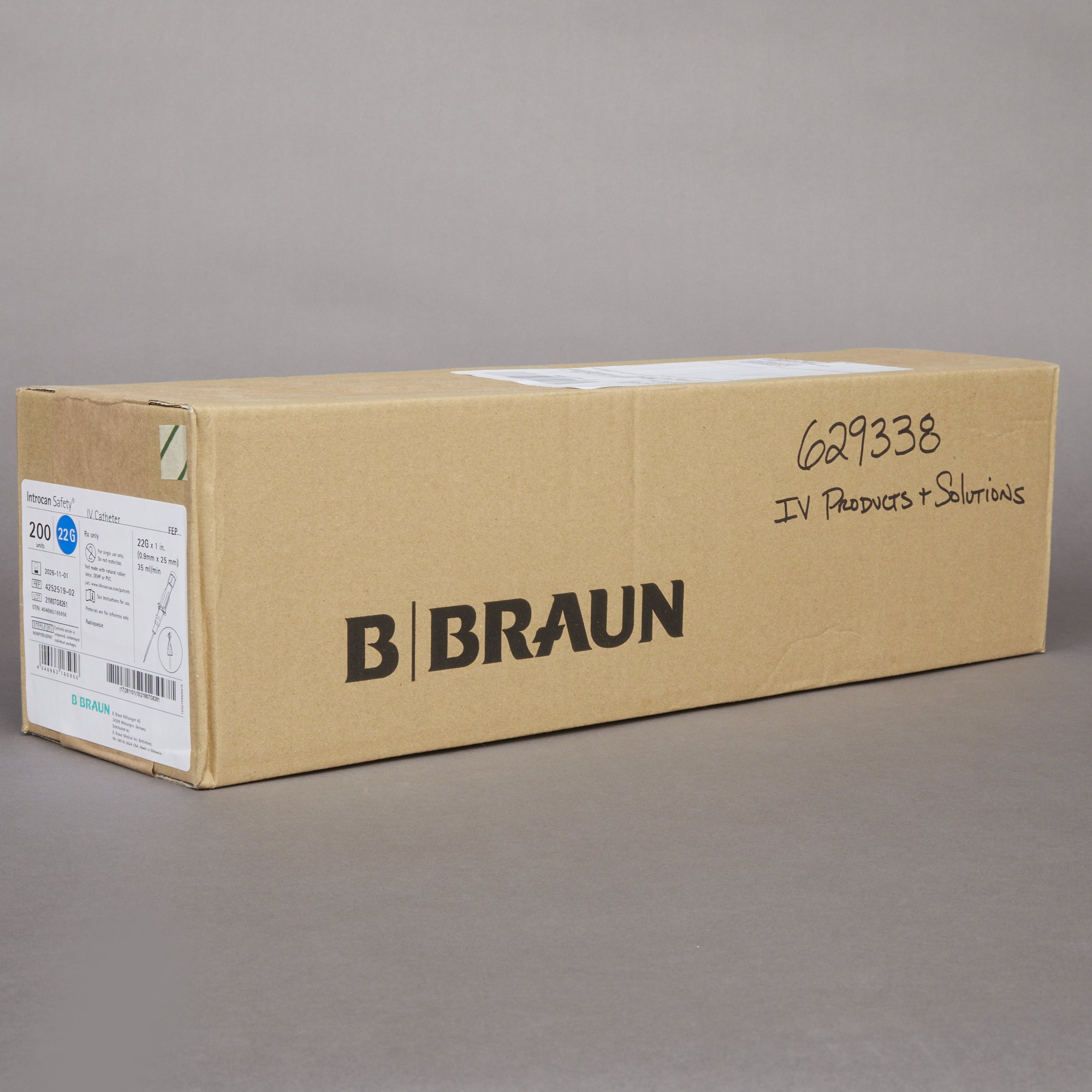 B. Braun - 4252519-02 Introcan Safety® Peripheral IV Catheter