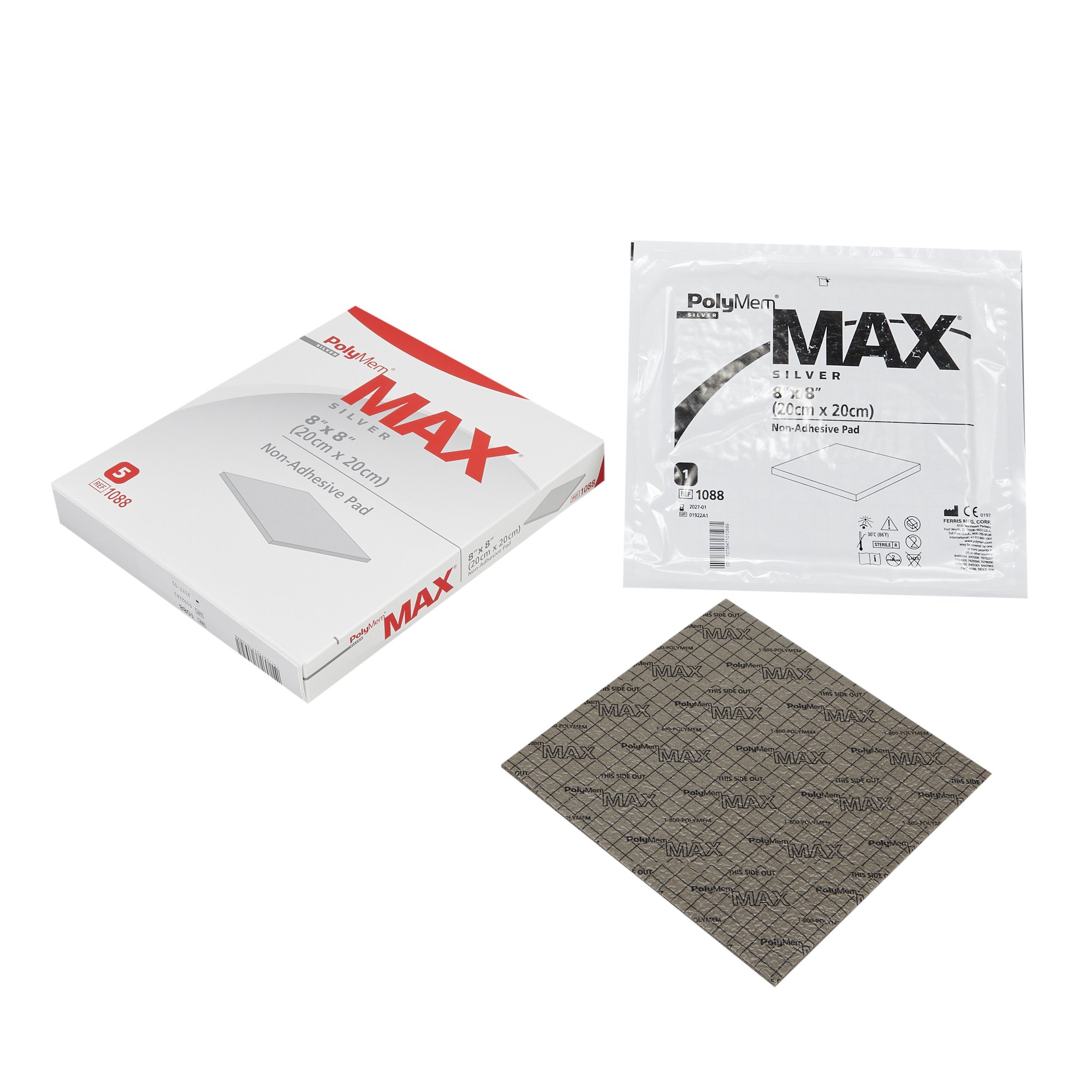 Ferris Manufacturing - 1088 PolyMem® Max Silver Foam Dressing