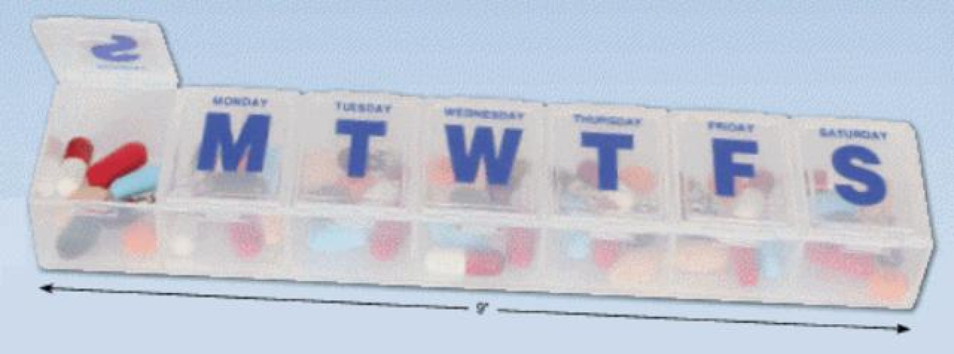 Apothecary Products - 67198 Ezy Dose® Weekly Classic Pill Planner