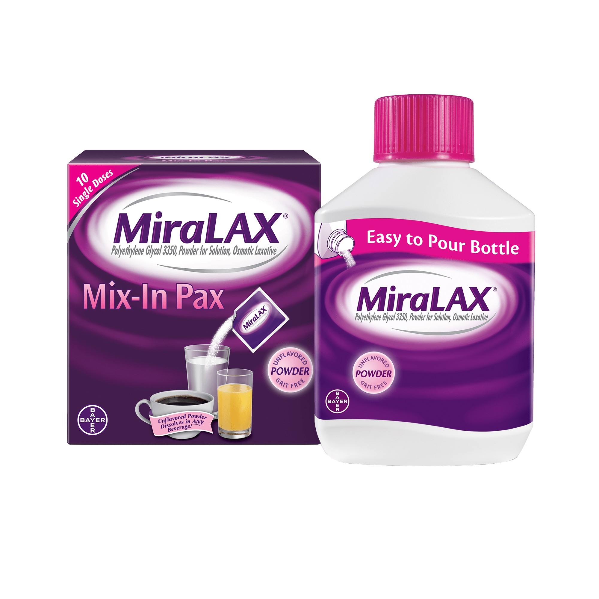 Bayer 11523723404 - MiraLAX® Polyethylene Glycol 3350 Laxative - 1/Each
