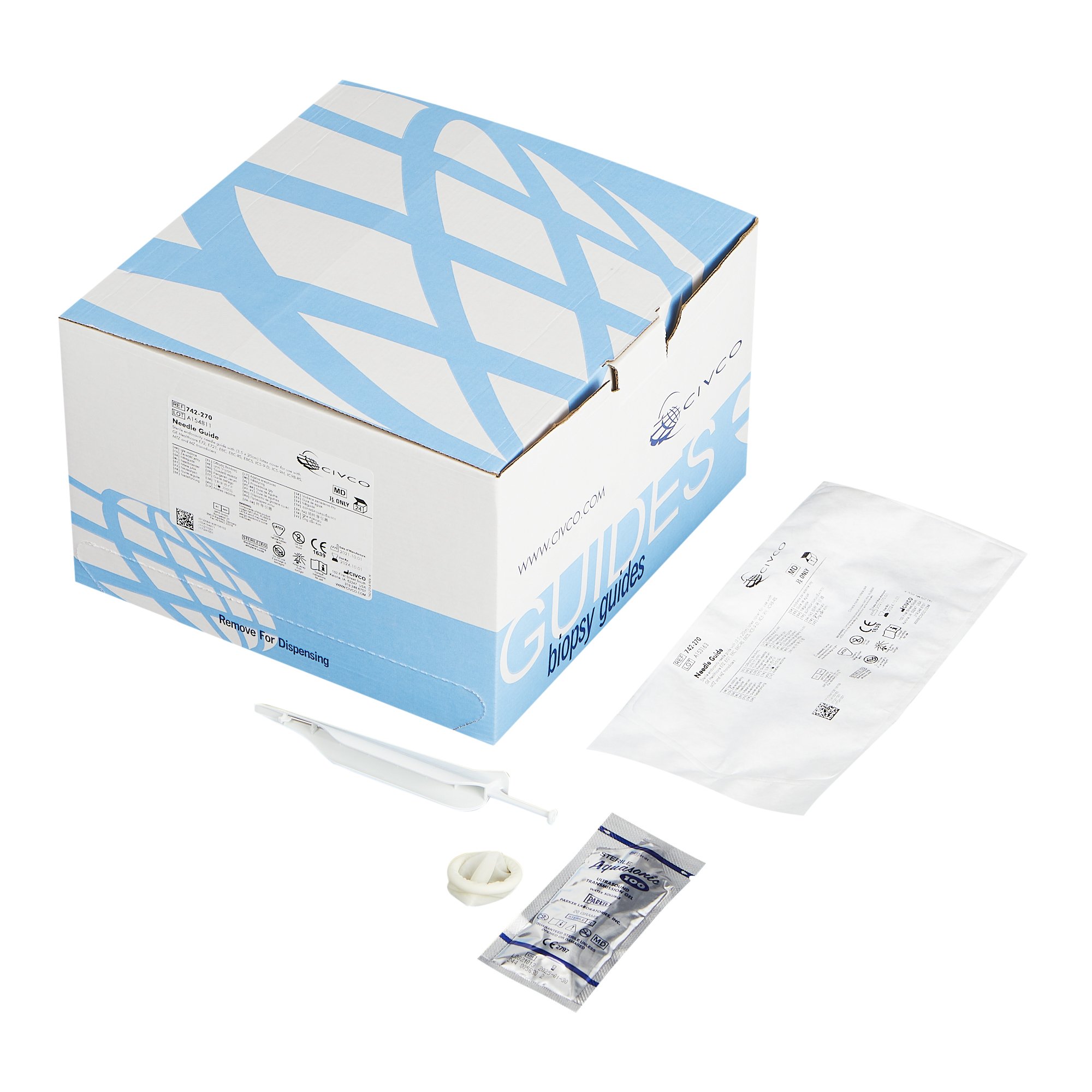 Civco Medical Instruments 742-270 - Civco Medical Instruments Endocavity Needle Guide - 24/Box
