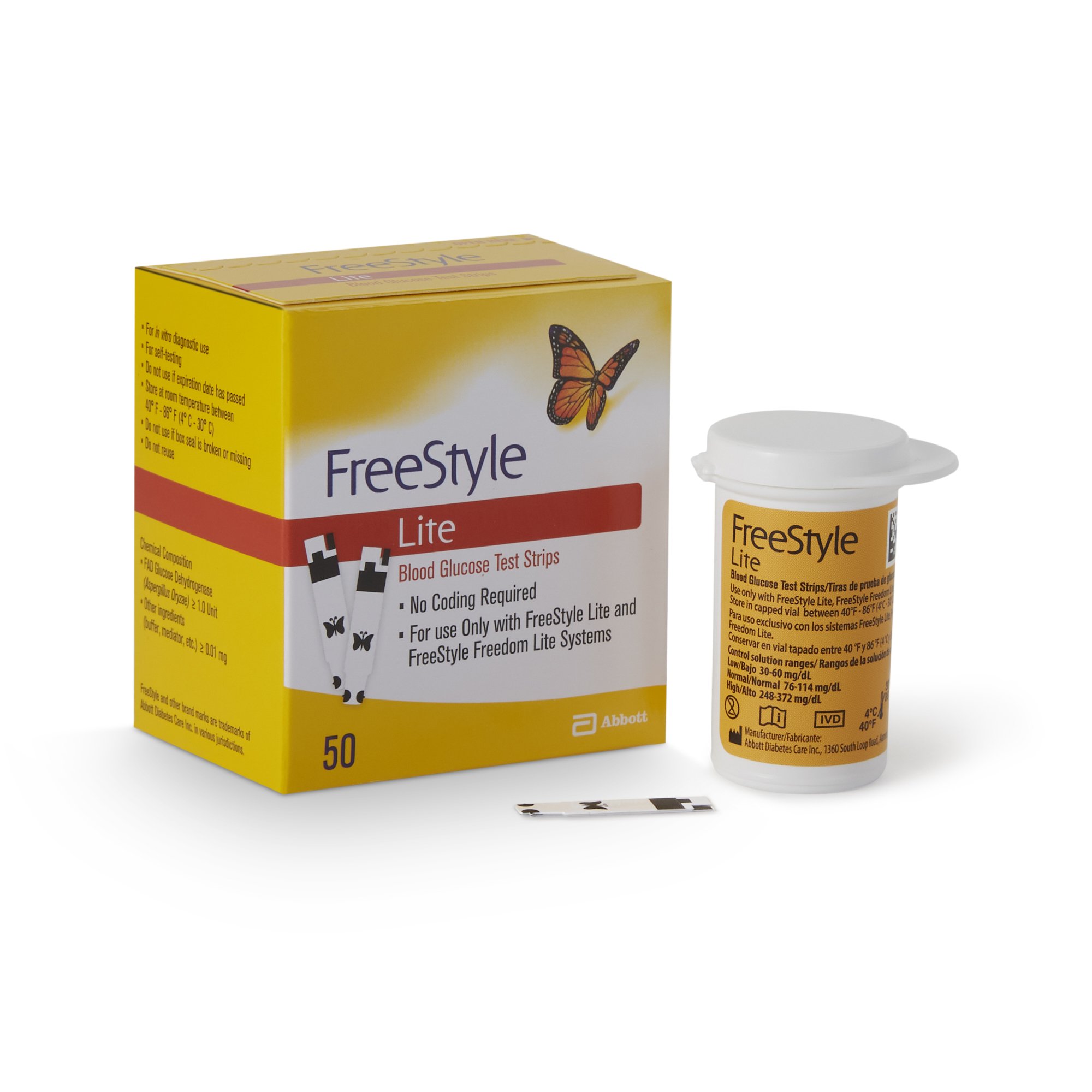 Abbott 99073070822 - FreeStyle Lite® Blood Glucose Test Strips - 1/Box