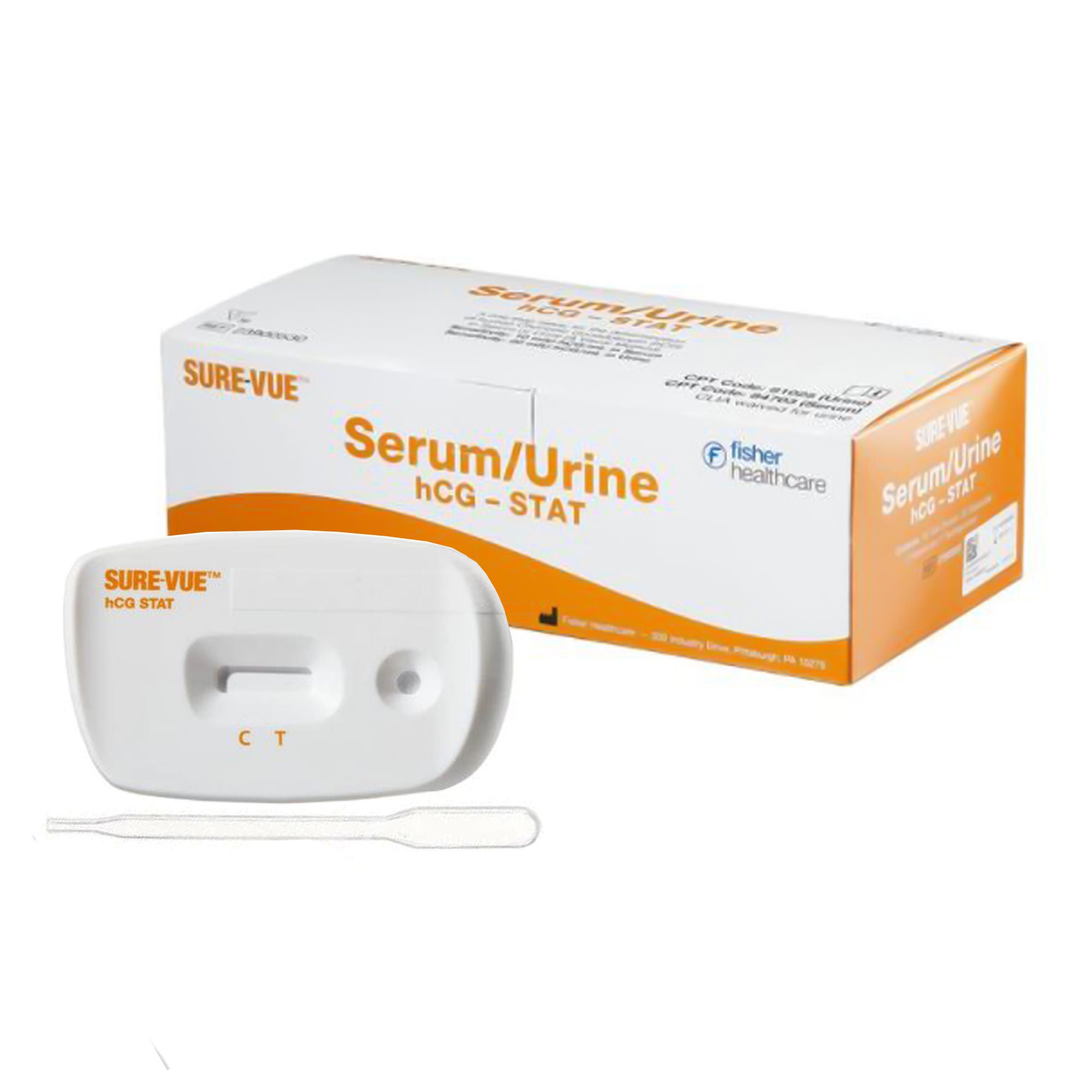 Fisher Anatomical - 23900530 Reproductive Health Test Kit Sure-Vue® Stat hCG Pregnancy Test 30 Tests CLIA Waived Sample Dependent