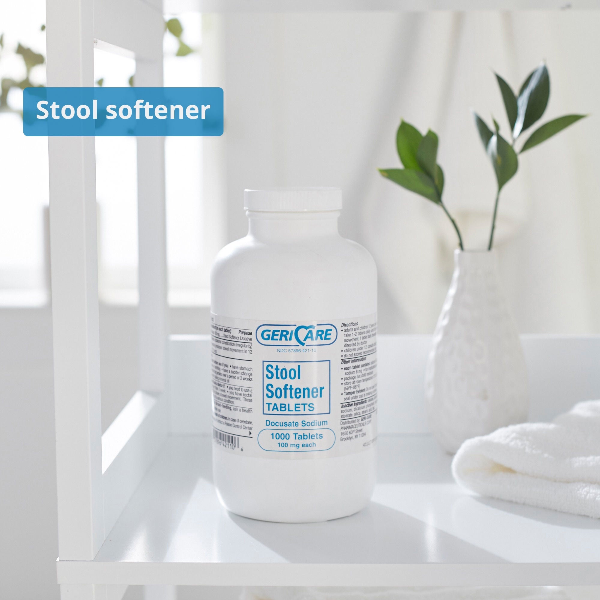 Geri-Care - 421-10-GCP Geri-Care® Docusate Sodium Stool Softener