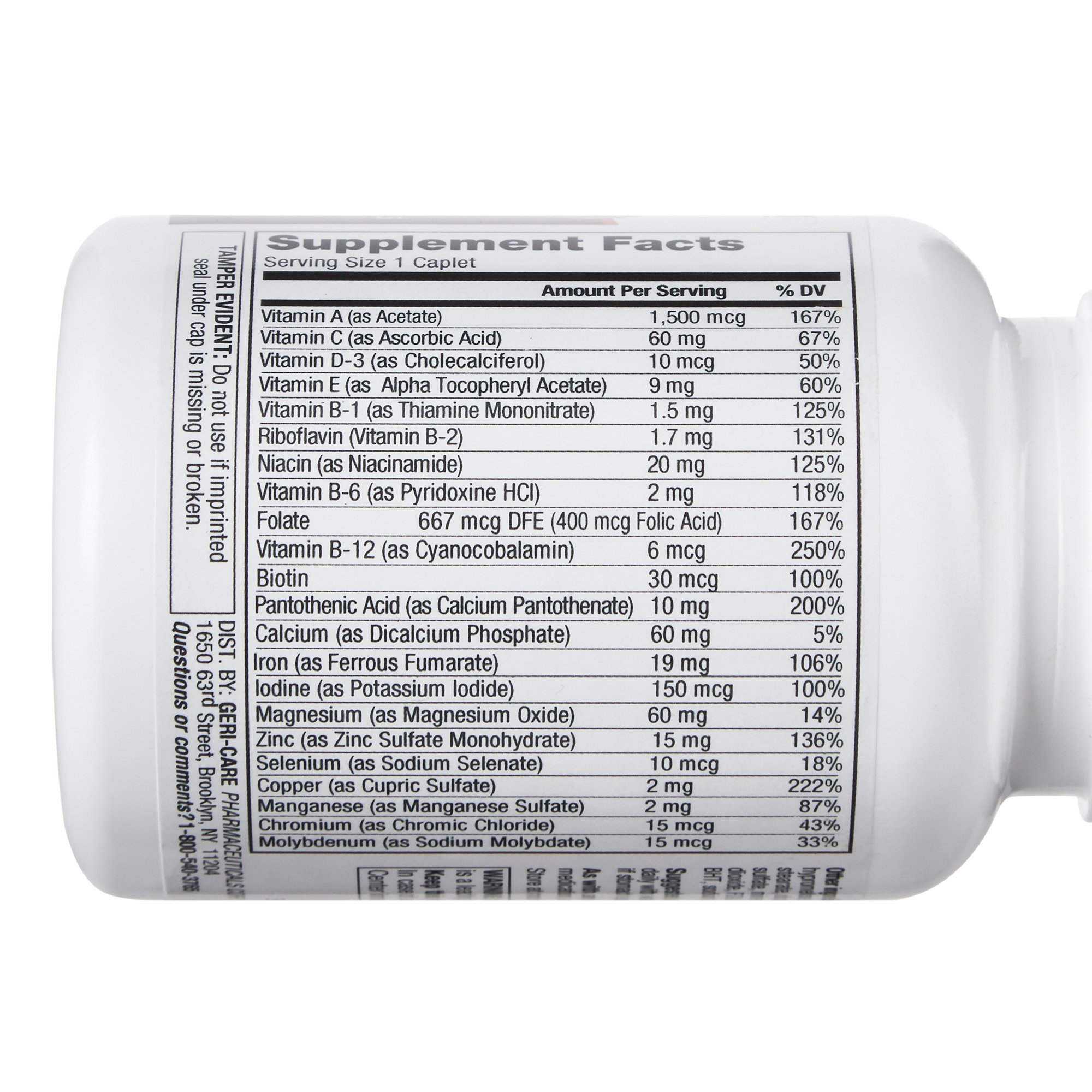 Geri-Care - 621-01-GCP Geri-Care® Multivitamin Supplement with Minerals