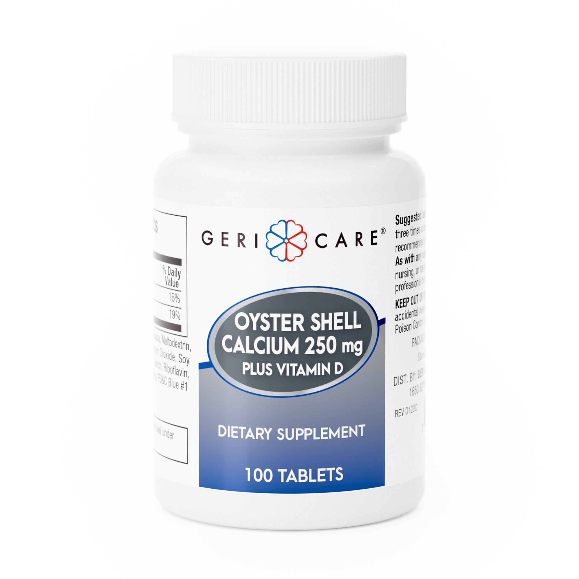 Geri-Care - 731-01-GCP Geri-Care® Oyster Shell Calcium Plus Vitamin D Joint Health Supplement