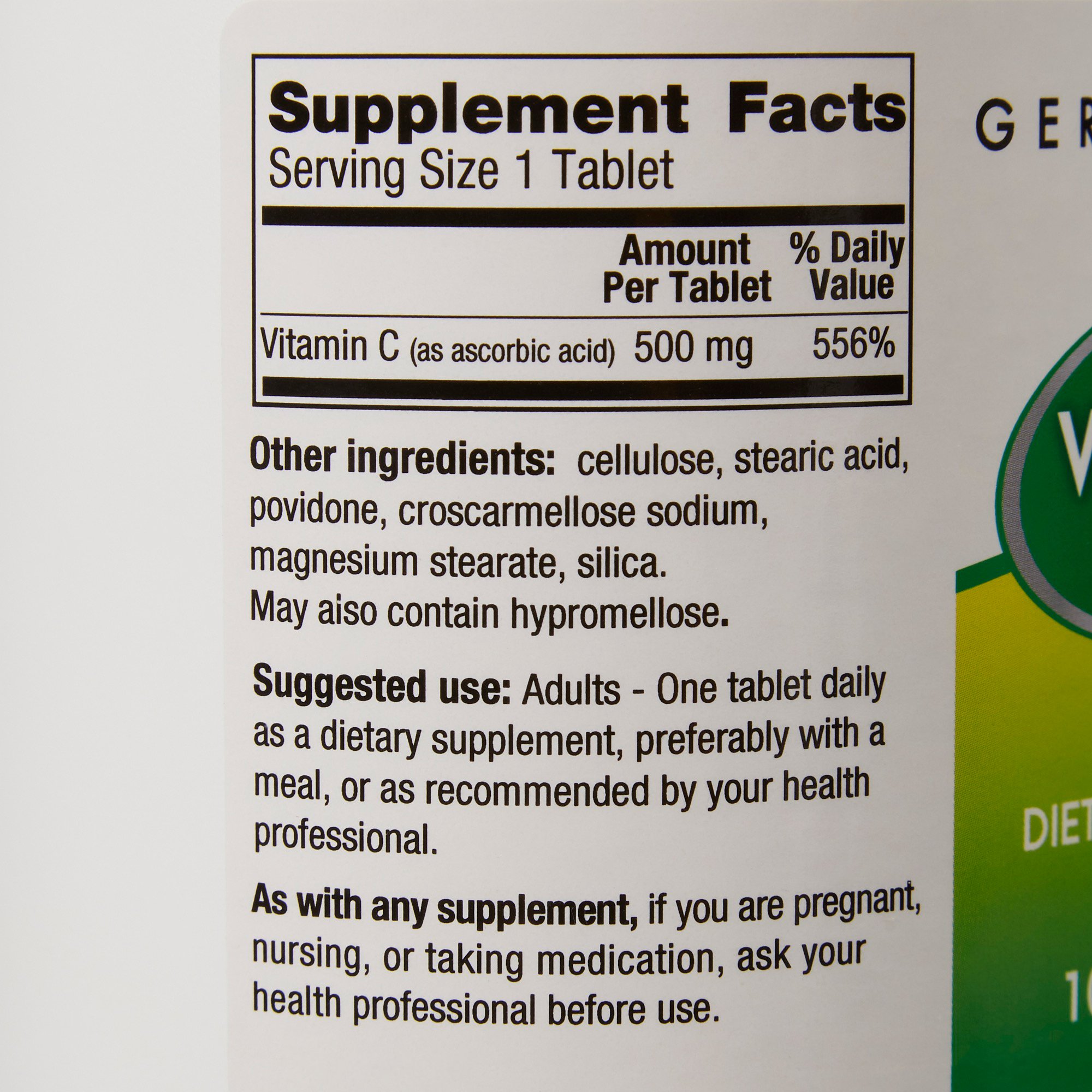 Geri-Care - 841-10-GCP Geri-Care® Ascorbic Acid Vitamin C Supplement