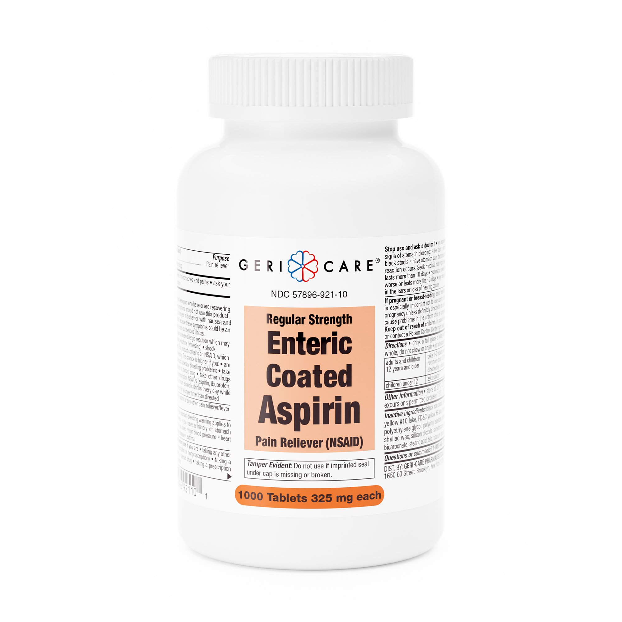 Geri-Care 921-10-GCP - Geri-Care® Aspirin Pain Relief - 1/Bottle, 12/Case