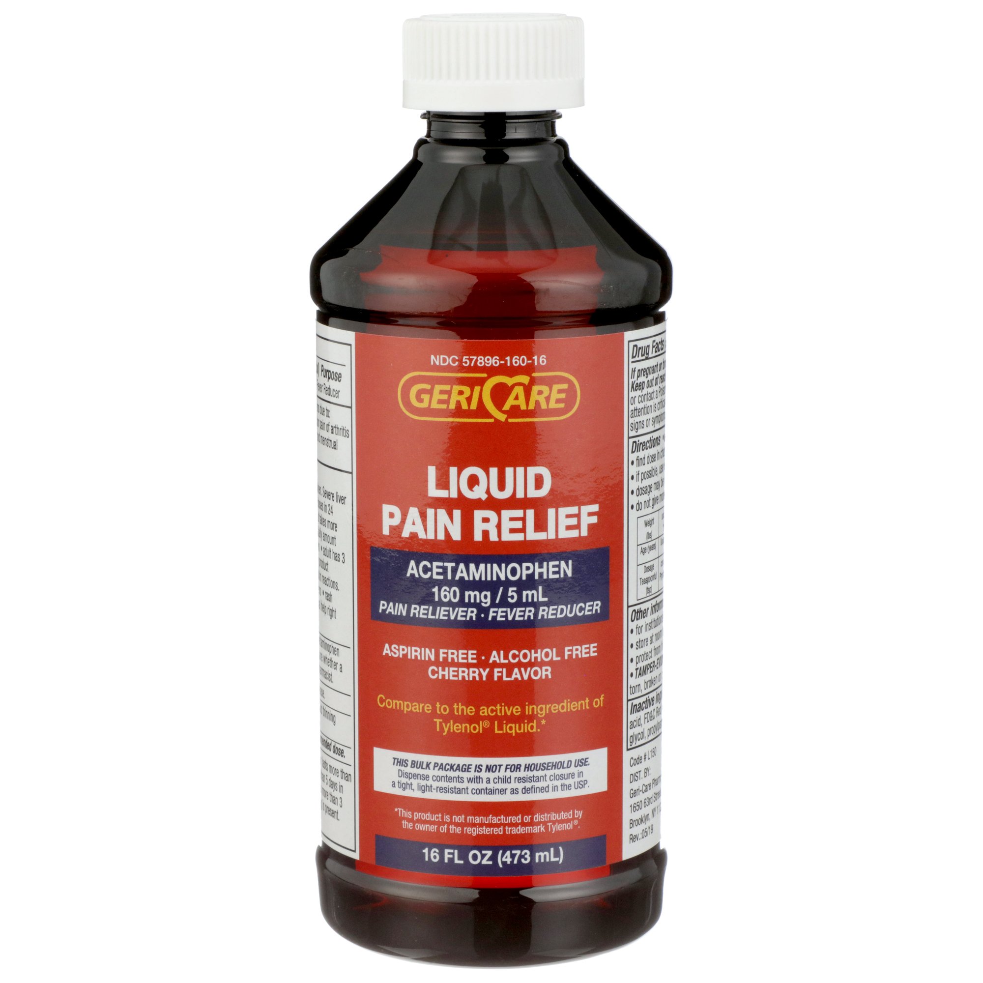 Geri-Care Q101-16-GCP - Geri-Care® Acetaminophen Pain Relief, 16 fl. oz. - 1/Bottle, 12/Case