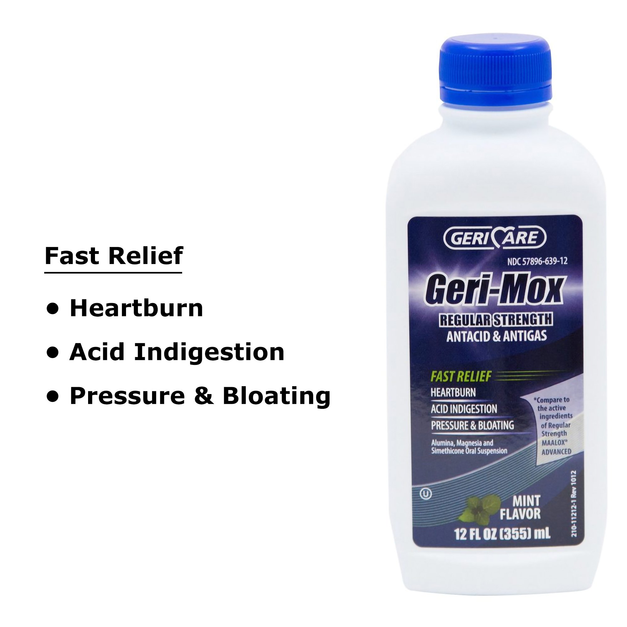 Geri-Care - QMLX-12-GCP Geri-Care® Geri-Mox Aluminum Hydroxide / Magnesium Hydroxide Antacid