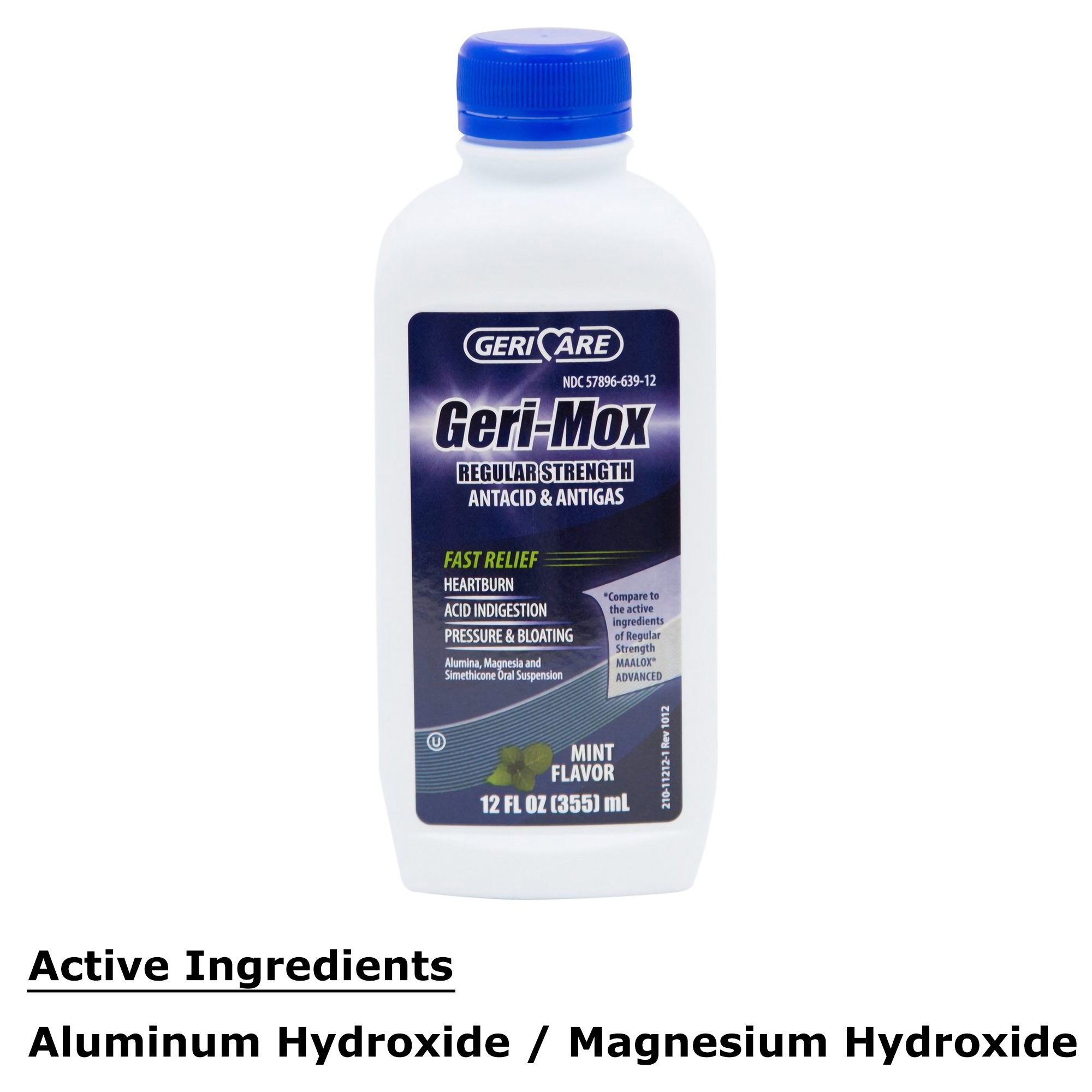 Geri-Care - QMLX-12-GCP Geri-Care® Geri-Mox Aluminum Hydroxide / Magnesium Hydroxide Antacid