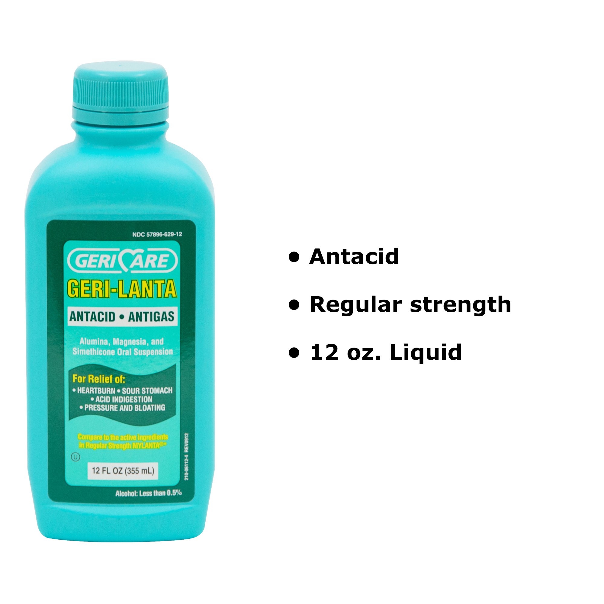 Geri-Care - QMYL-12-GCP Geri-Care® Geri-Lanta Antacid Liquid Relief for Gas and Heartburn