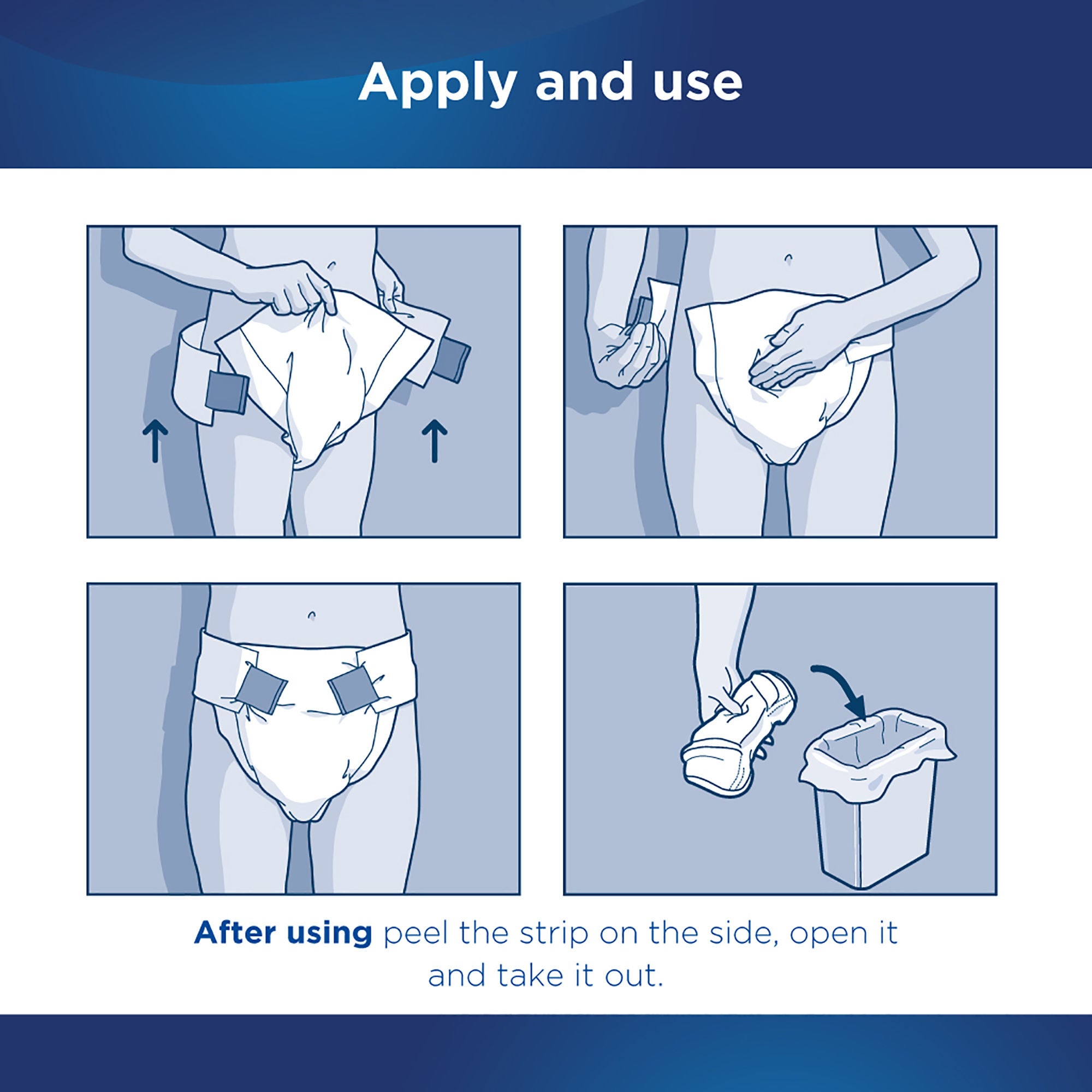 Attends Healthcare Products - BRB40 Incontinence Brief Attends® Classic Adult X-Large Unisex Disposable Heavy Absorbency