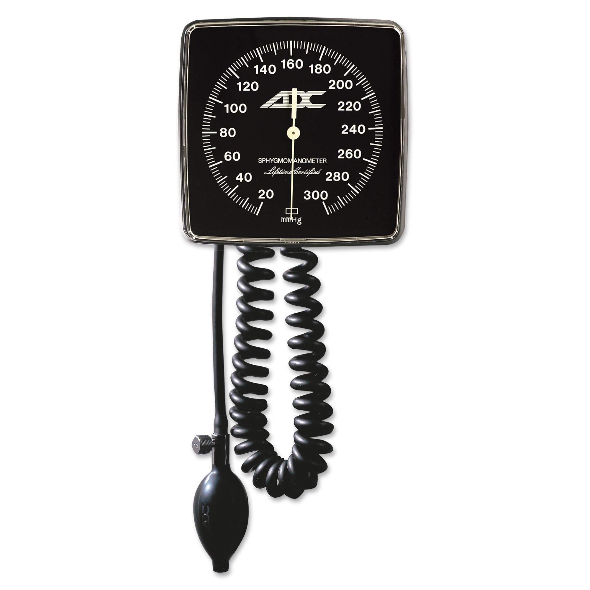 American Diagnostic Corp - 750W-12XBK Aneroid Sphygmomanometer Unit Diagnostix™750 Series Large Adult Cuff Arm Nylon Cuff 34 - 50 cm Wall Mount