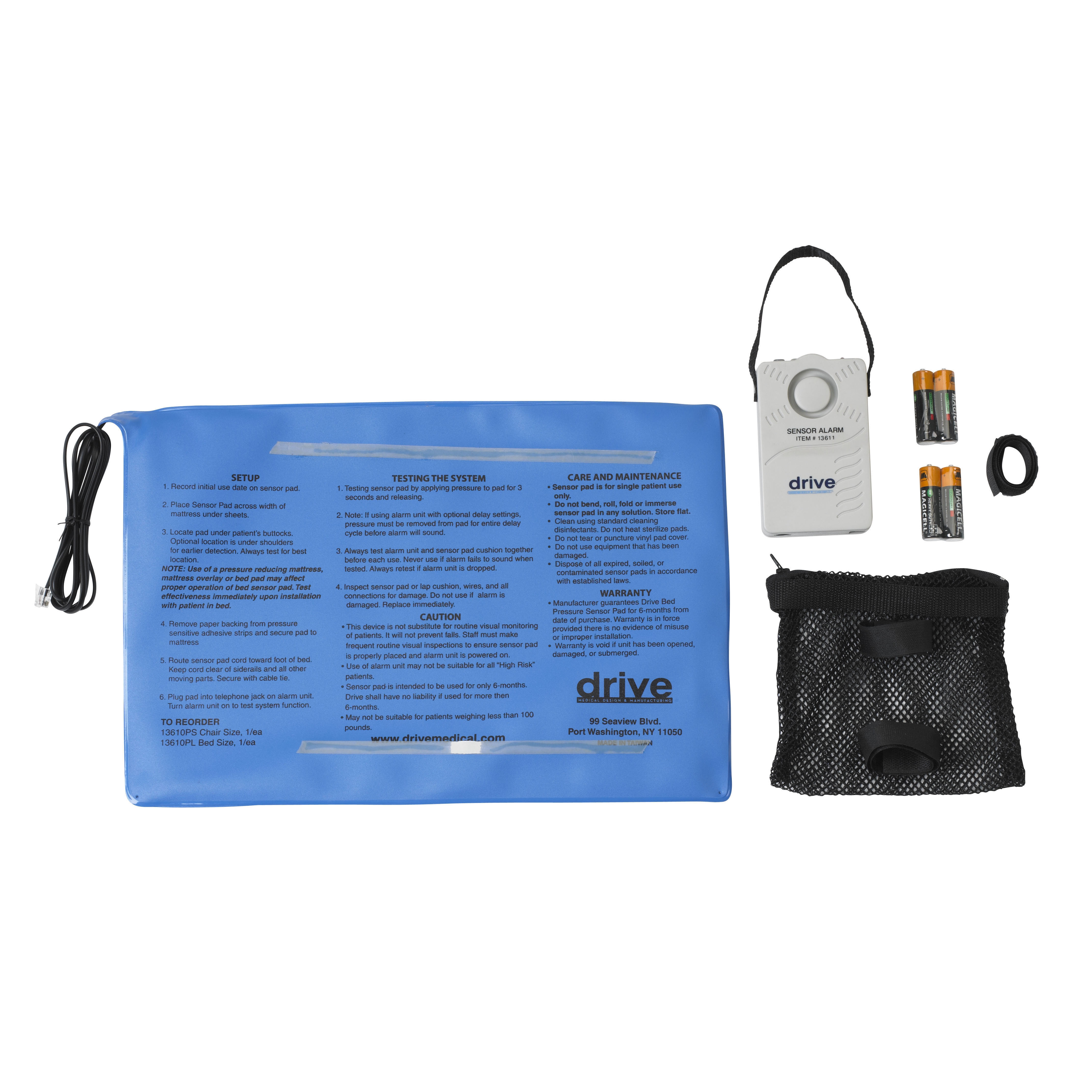 Drive DeVilbiss Healthcare 13608 - drive™ Chair Sensor Pad Alarm System - 1/Each