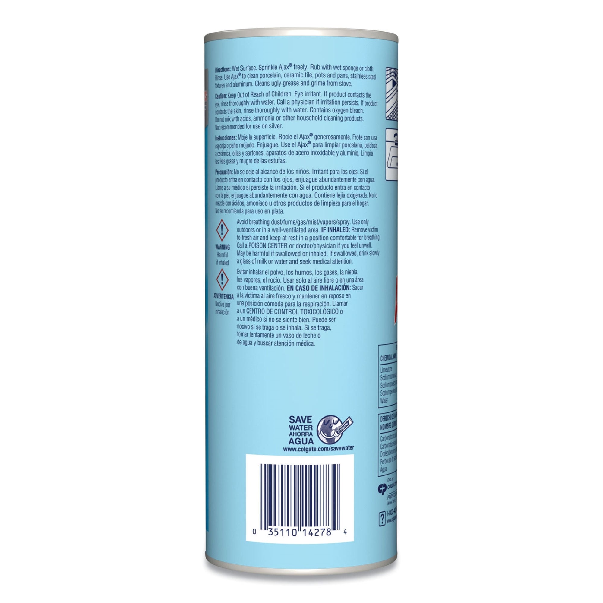 Essendant Co-United Stationers - CPC14278CT Surface Cleaner Ajax® Manual Pour Powder 21 oz. Can Bleach Scent NonSterile