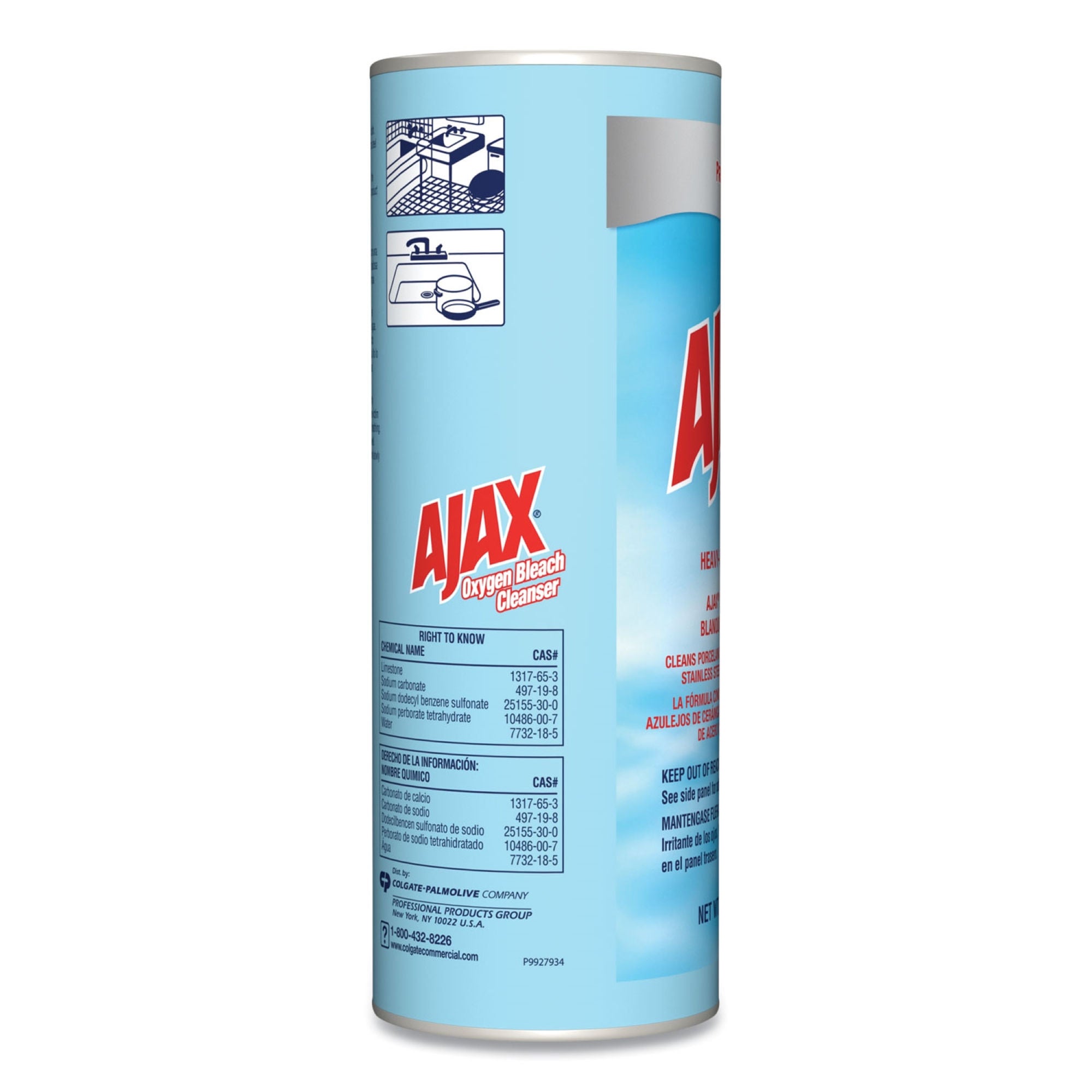 Essendant Co-United Stationers - CPC14278CT Surface Cleaner Ajax® Manual Pour Powder 21 oz. Can Bleach Scent NonSterile