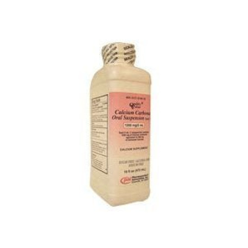 Pharmaceutical Associates - 00121076616 Quality Value Calcium Carbonate Suspension for Antacid & Calcium Supplementation