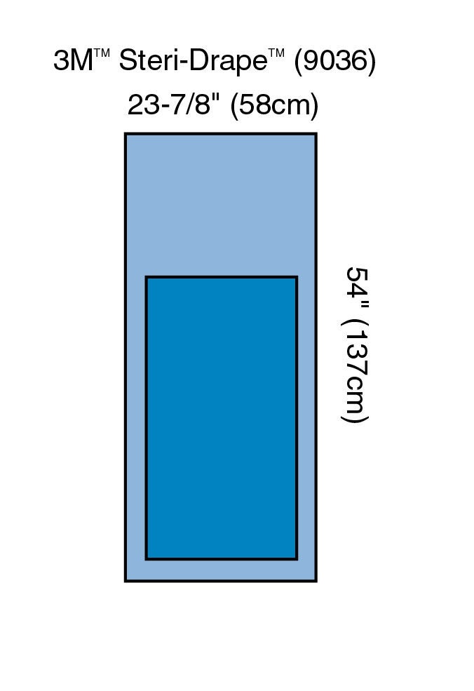 Solventum Corporation - 9036 Mayo Stand Cover 3M™ Steri-Drape™ 23-7/8 W X 54 L Inch
