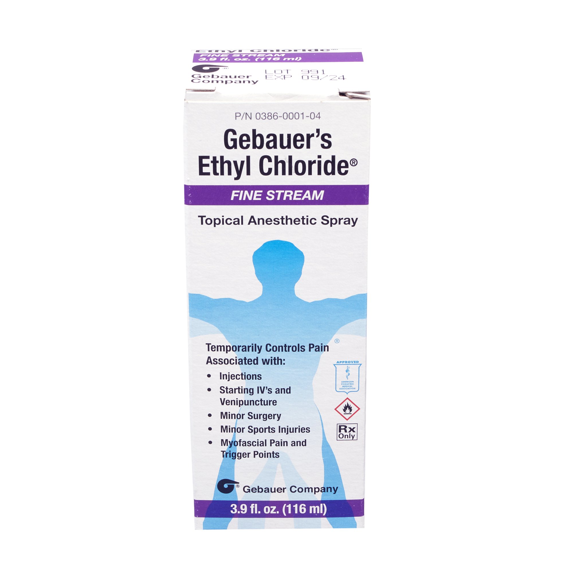 Gebauer's Ethyl Chloride Topical Anesthetic 0038-6000-104 by Gebauer